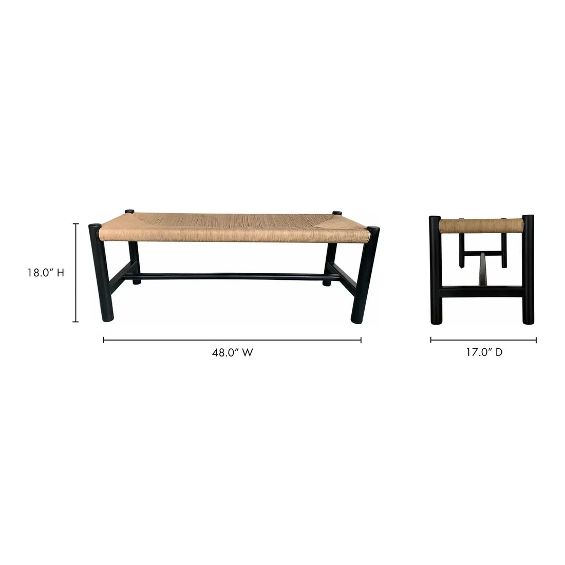 MOES HAWTHORN BENCHES - Benches, Ottoman, Stools
