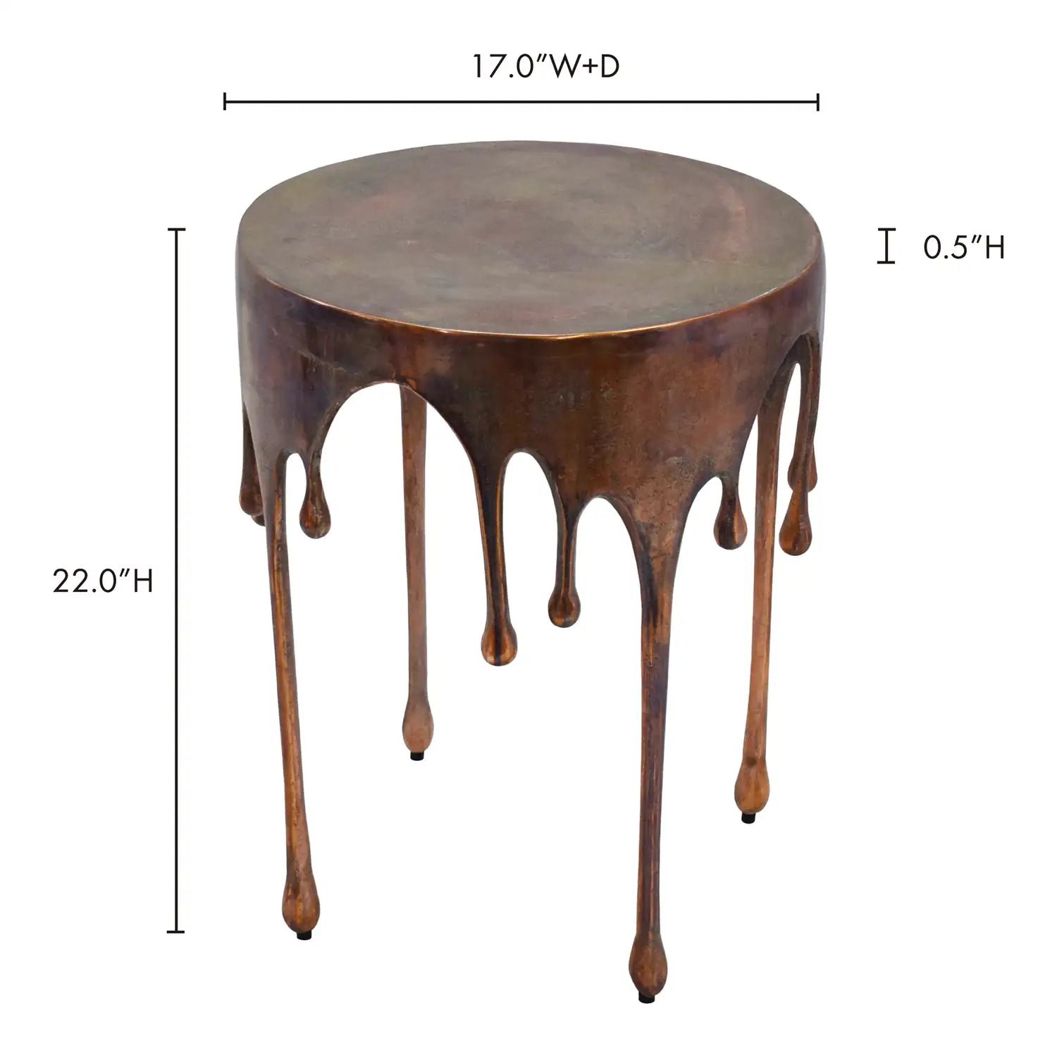 MOES COPPERWORKS ACCENT TABLES - Side