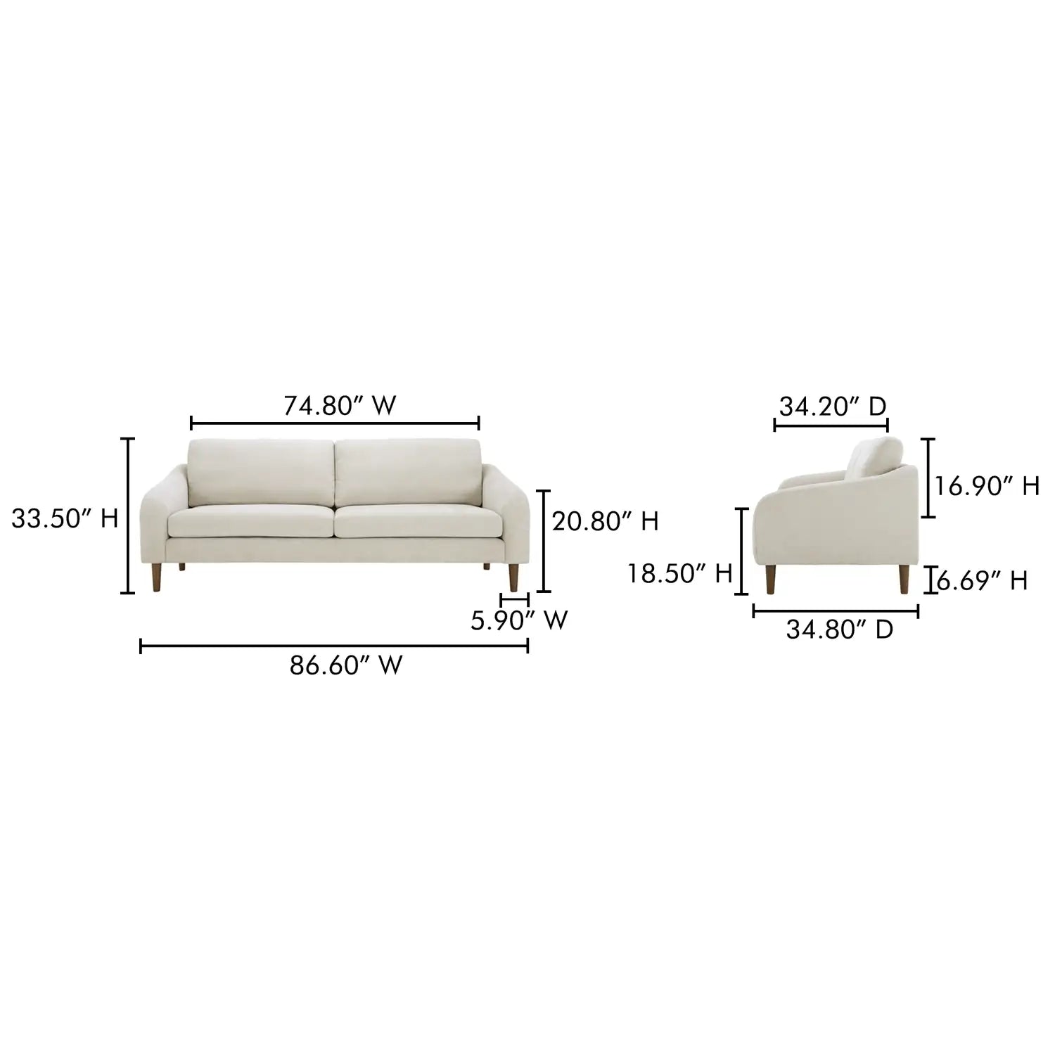 MOES, QUINN SOFAS, SOFA