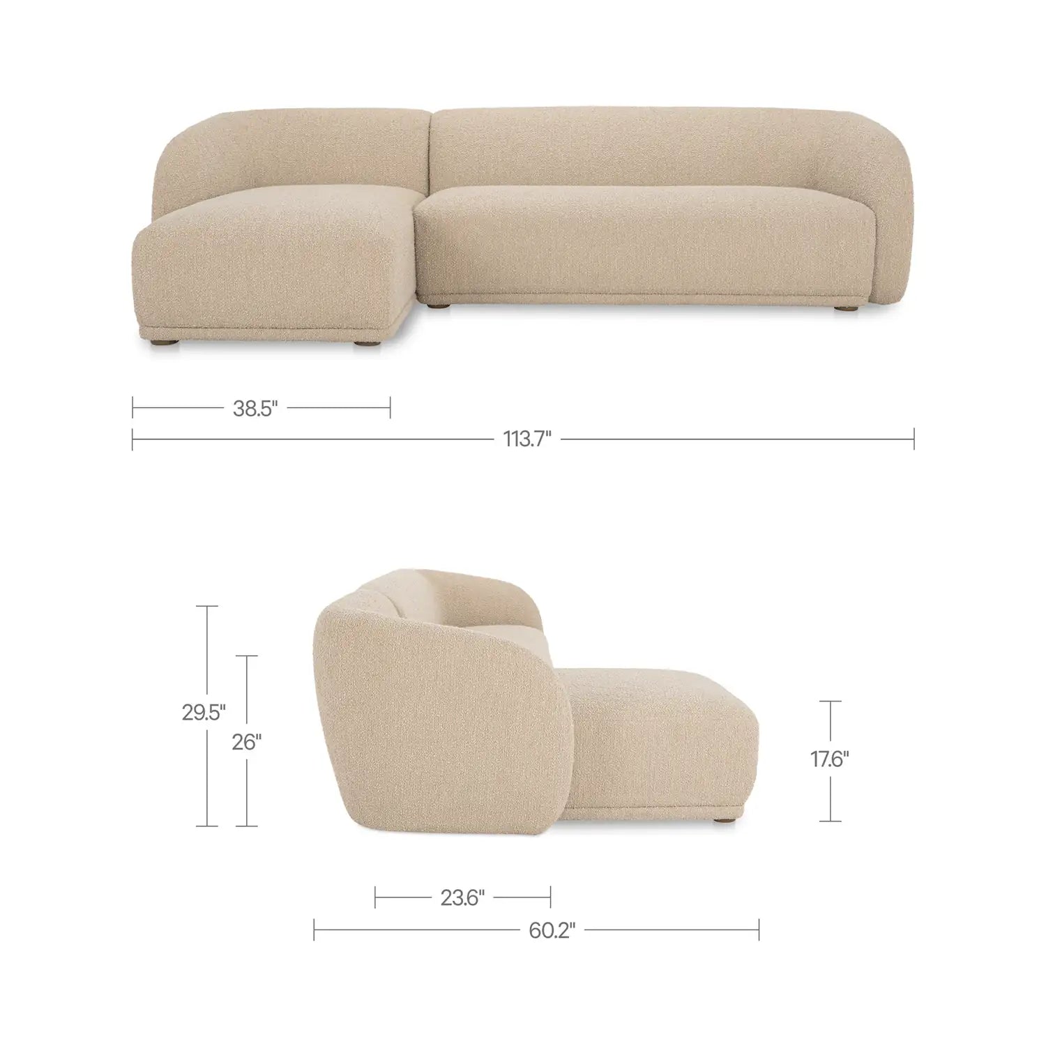 MOES, FAYE SECTIONALS, SOFA