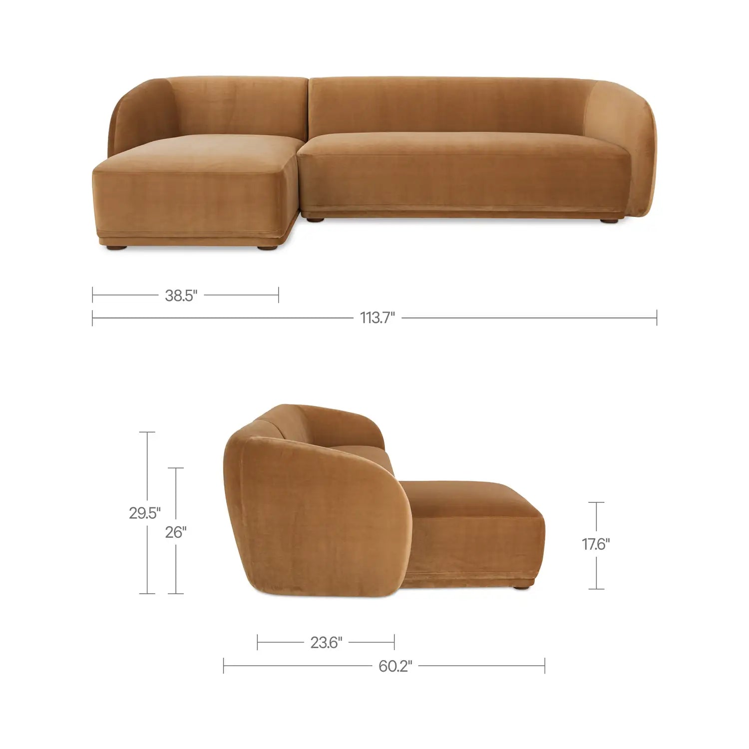 MOES, FAYE SECTIONALS, SOFA