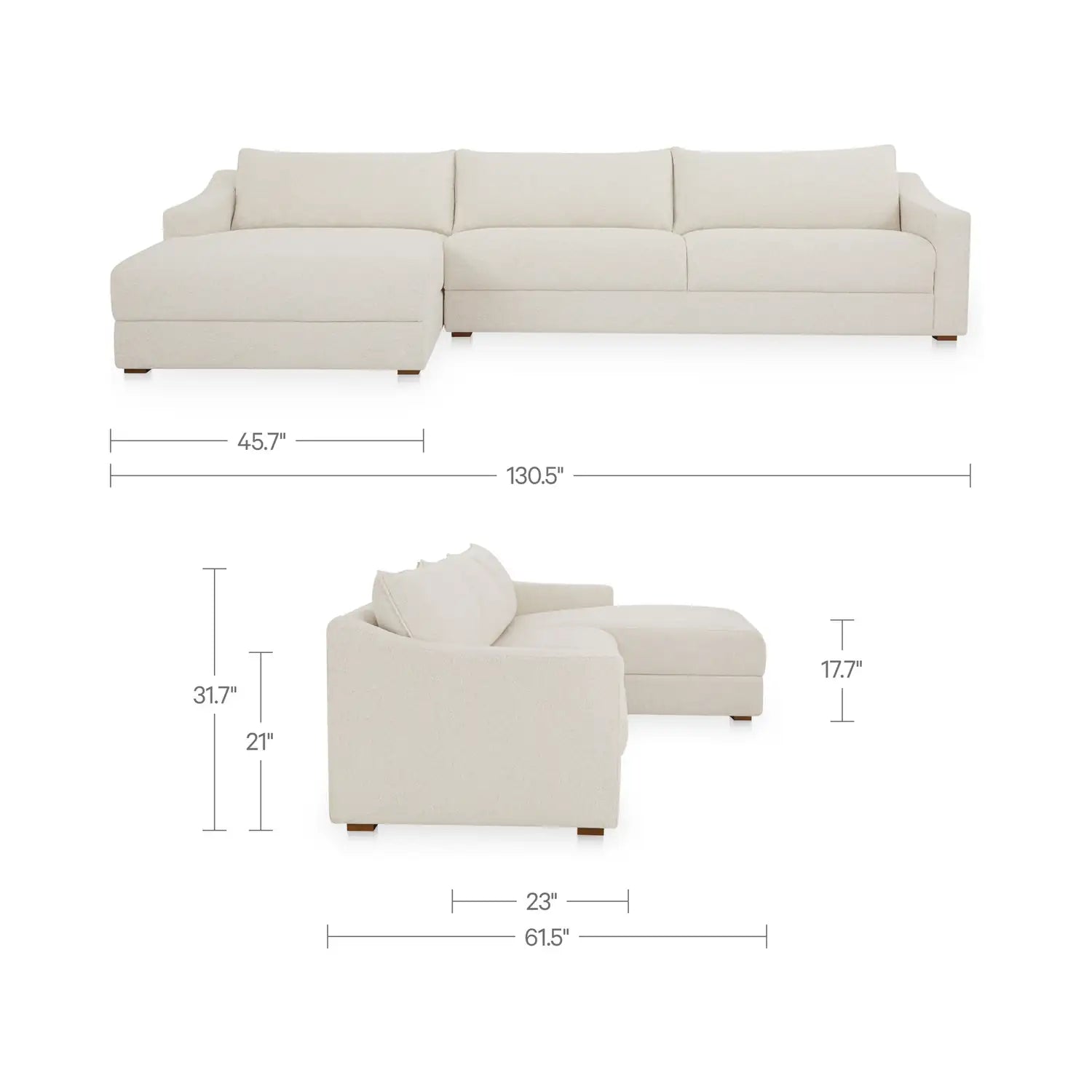 MOES, FARROW MODULAR SECTIONALS, SOFA