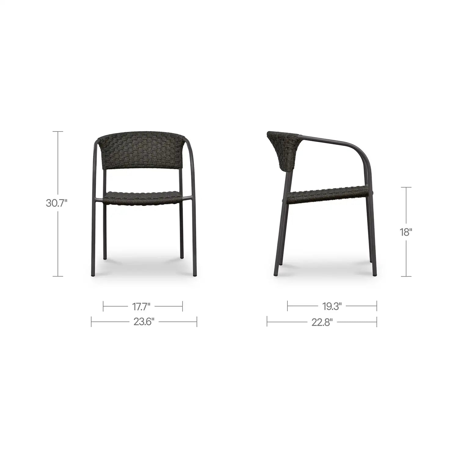 MOES, ZOLA DINING CHAIRS - SET OF TWO, DINING CHAIRS