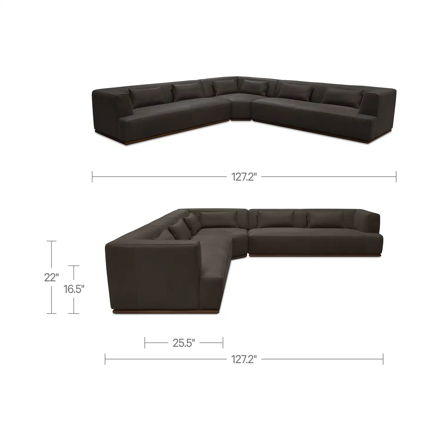 MOES, CLOVE SECTIONALS, SOFA