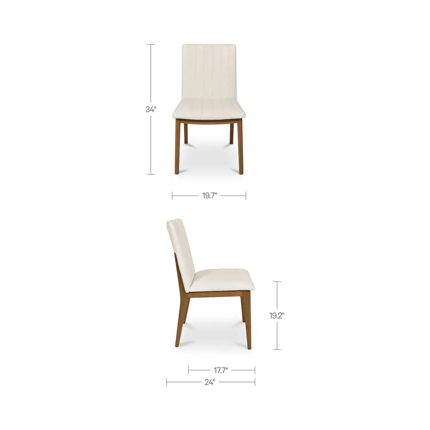 MOES, DEMI DINING CHAIRS - SET OF TWO, DINING CHAIRS