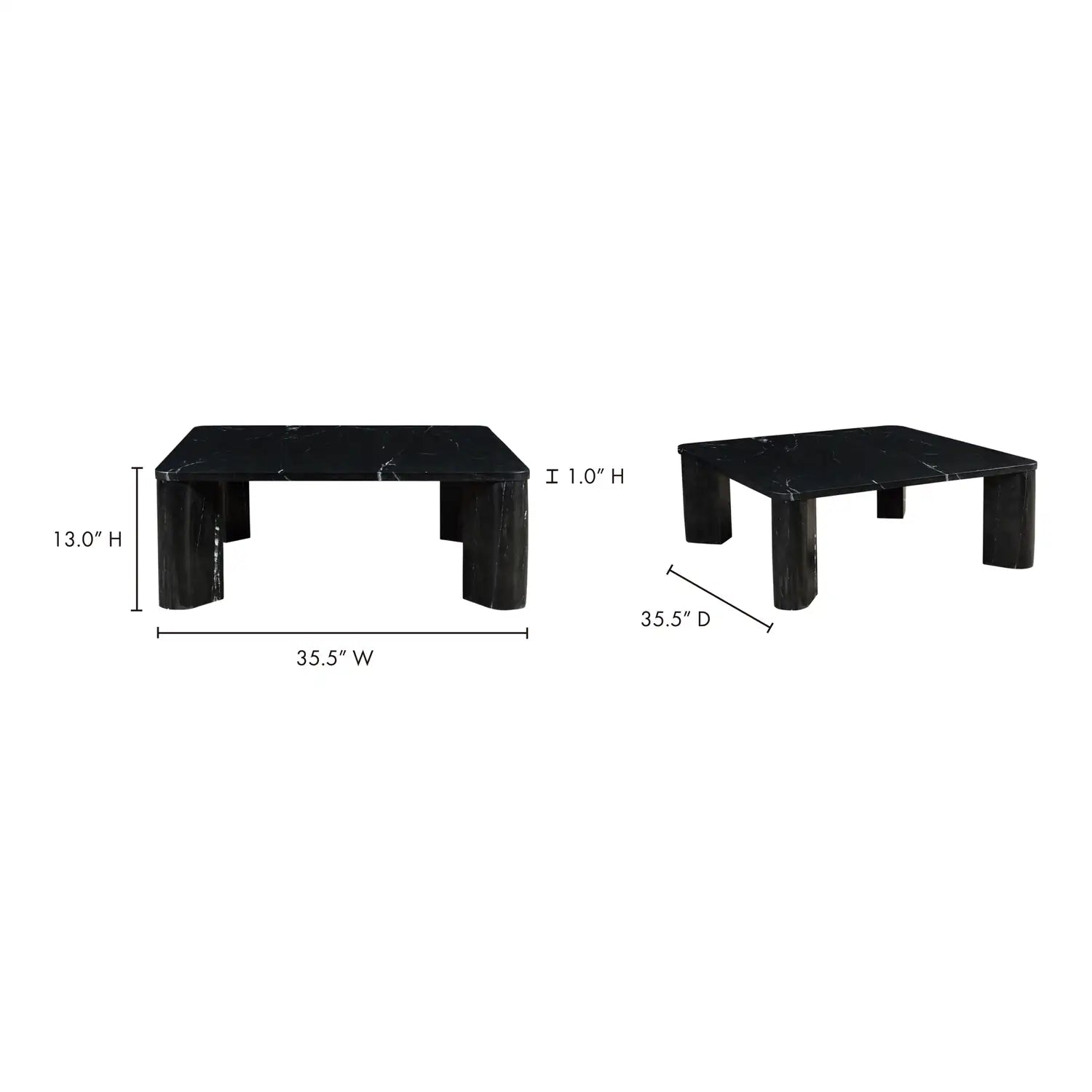 MOES SEGMENT COFFEE TABLES - Coffee