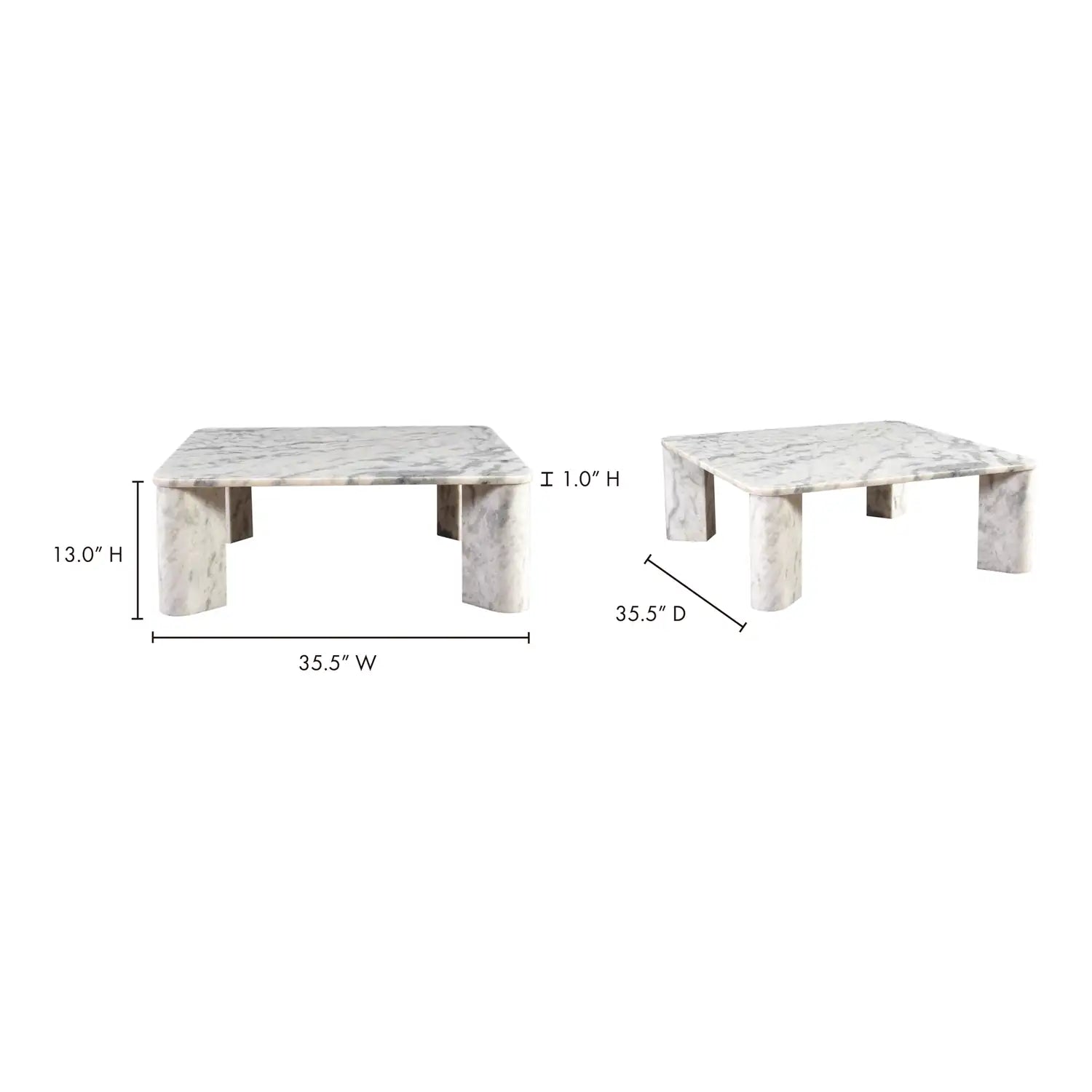 MOES SEGMENT COFFEE TABLES - Coffee