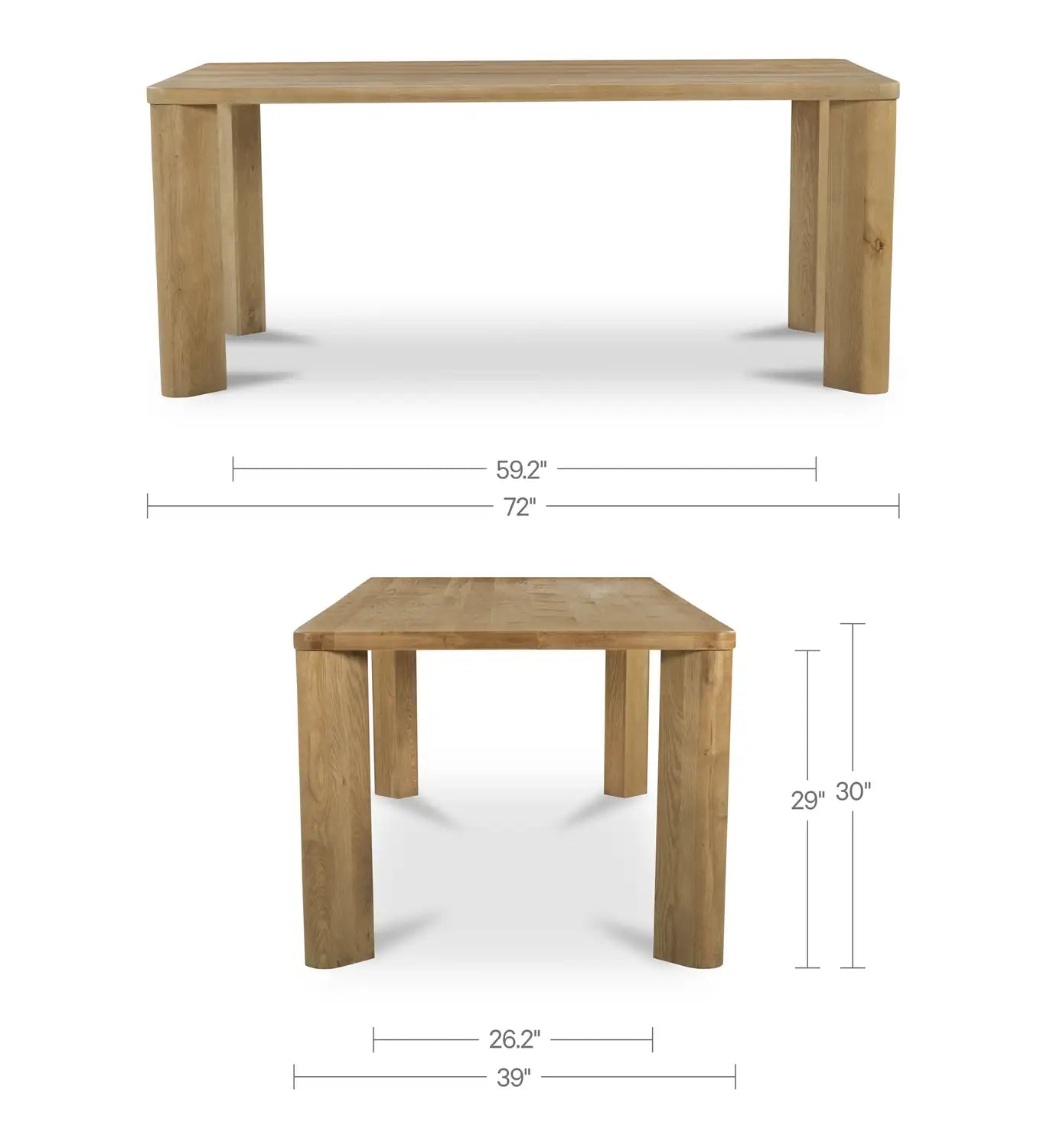 MOES SEGMENT DINING TABLES - Dining Tables