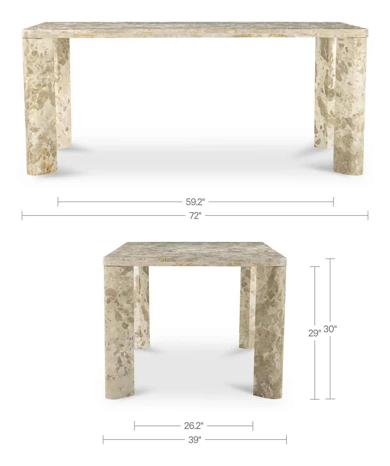 MOES SEGMENT DINING TABLES - Dining Tables