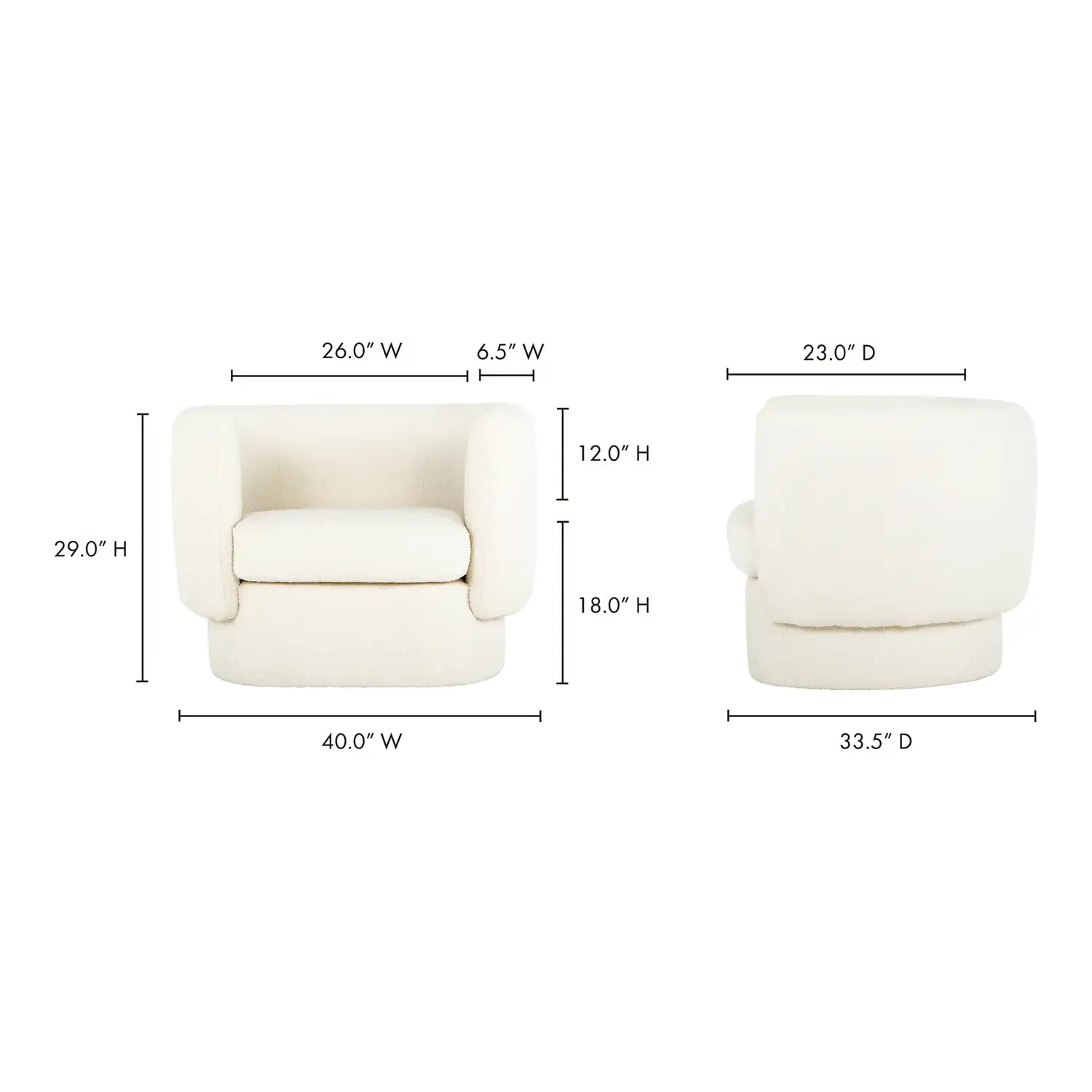 MOES, KOBA ACCENT CHAIRS, LOUNGE