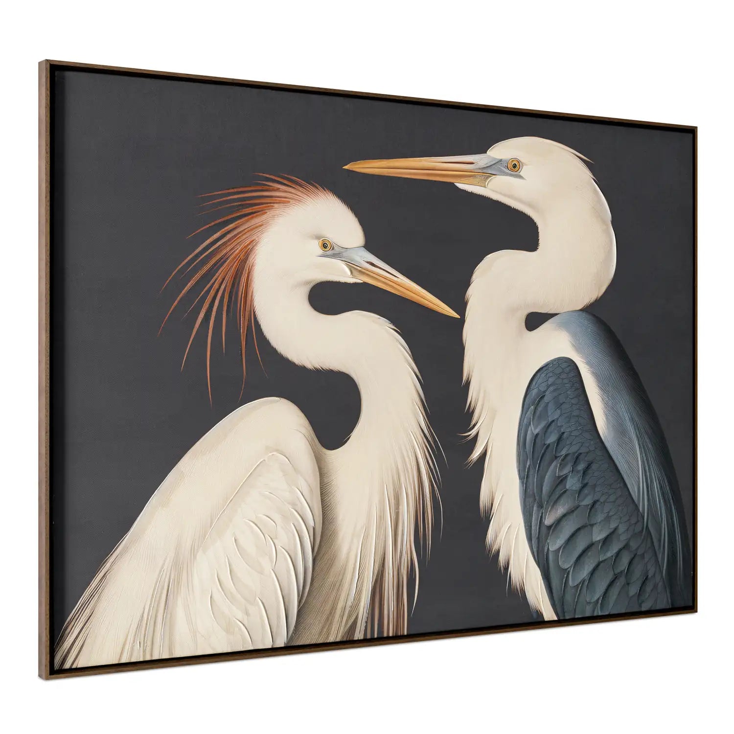 MOES TWO CRANES PAINTINGS - Decorative Accents