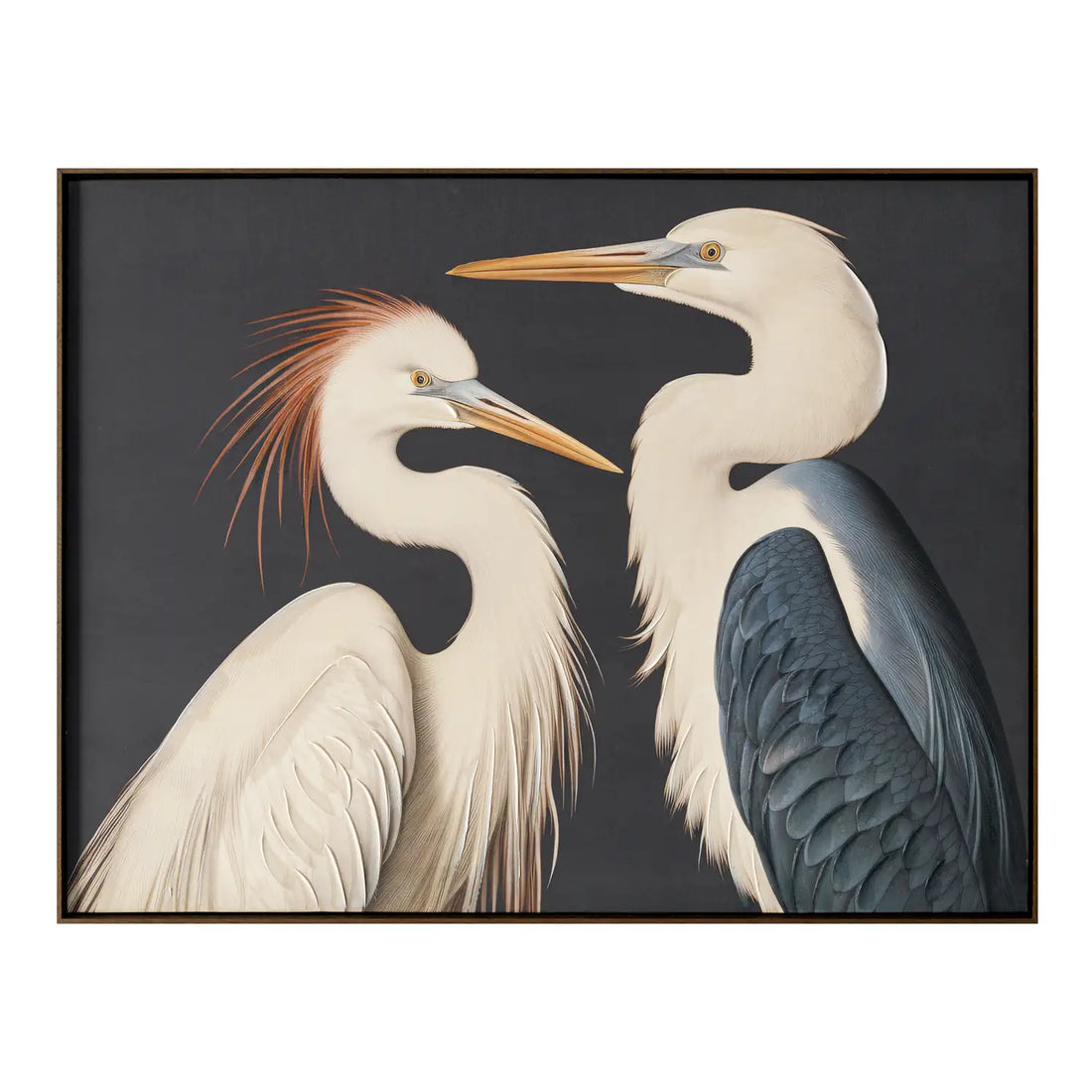 MOES TWO CRANES PAINTINGS - Decorative Accents