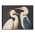 MOES TWO CRANES PAINTINGS - Decorative Accents