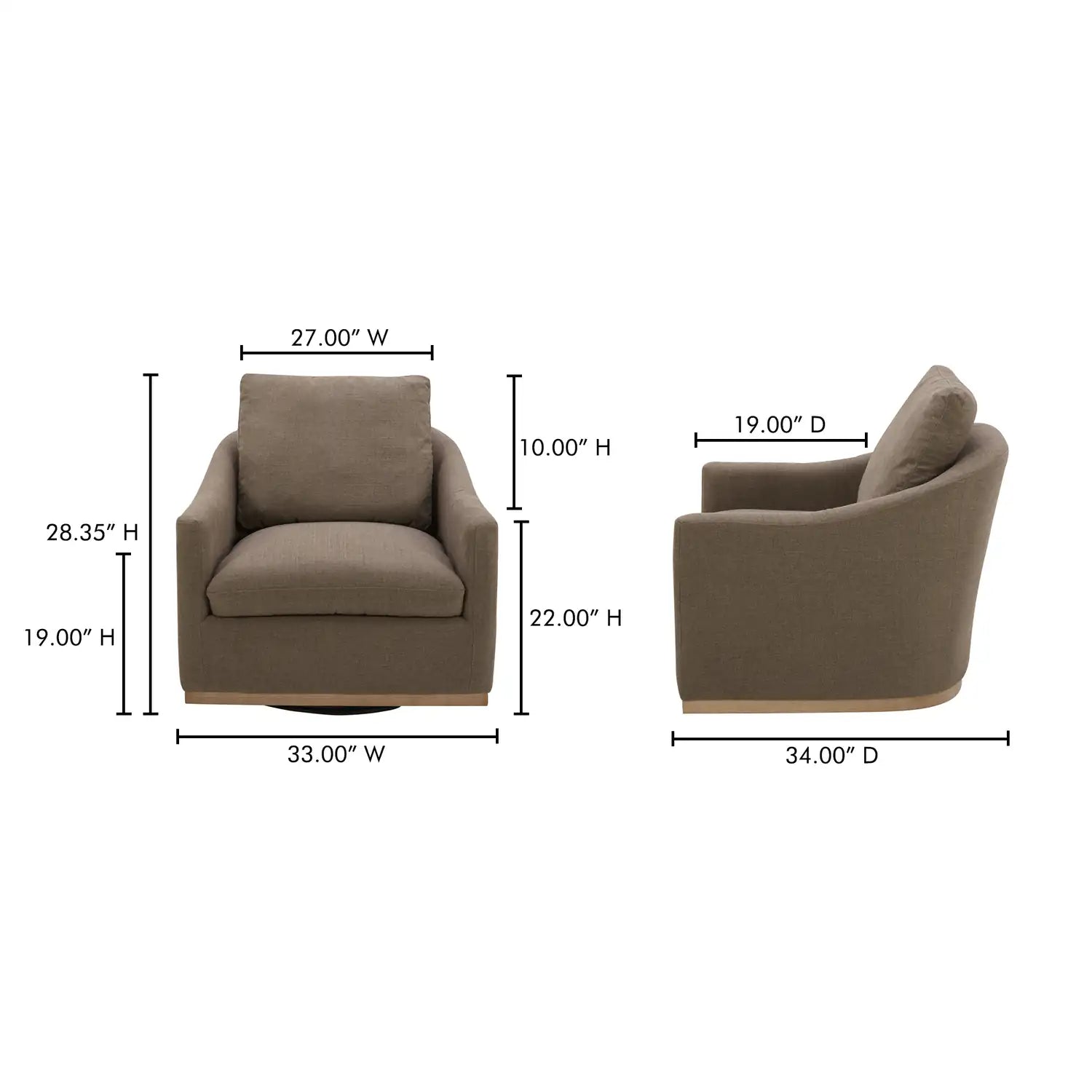 MOES, LINDEN ACCENT CHAIRS, LOUNGE