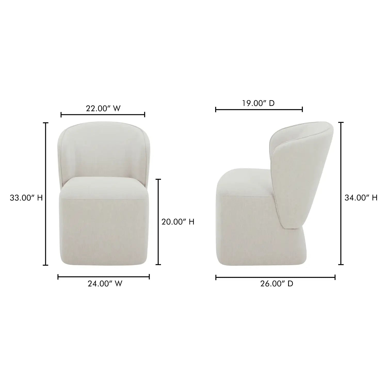MOES, LARSON DINING CHAIRS, DINING CHAIRS