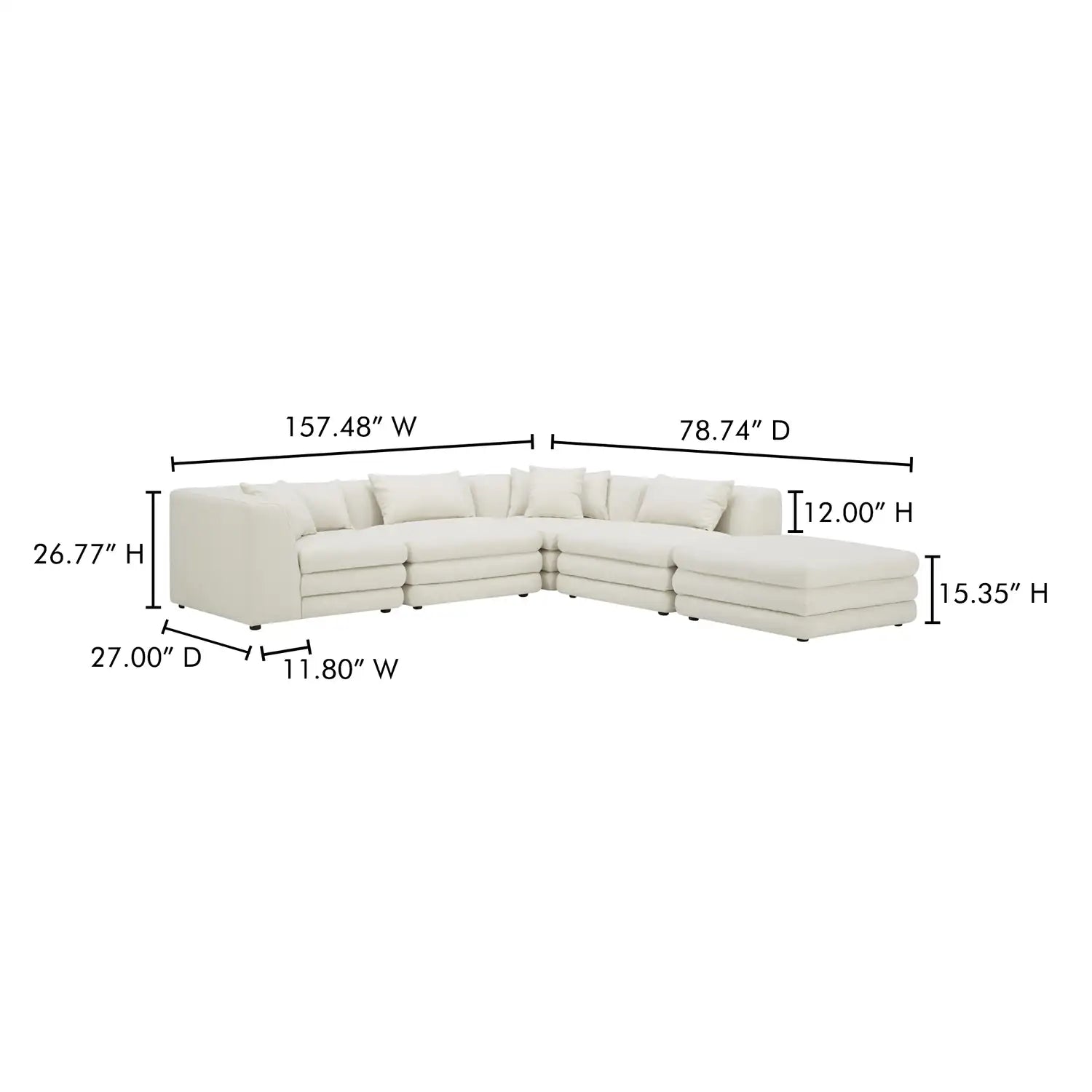 MOES, LOWTIDE MODULAR SECTIONALS, SOFA
