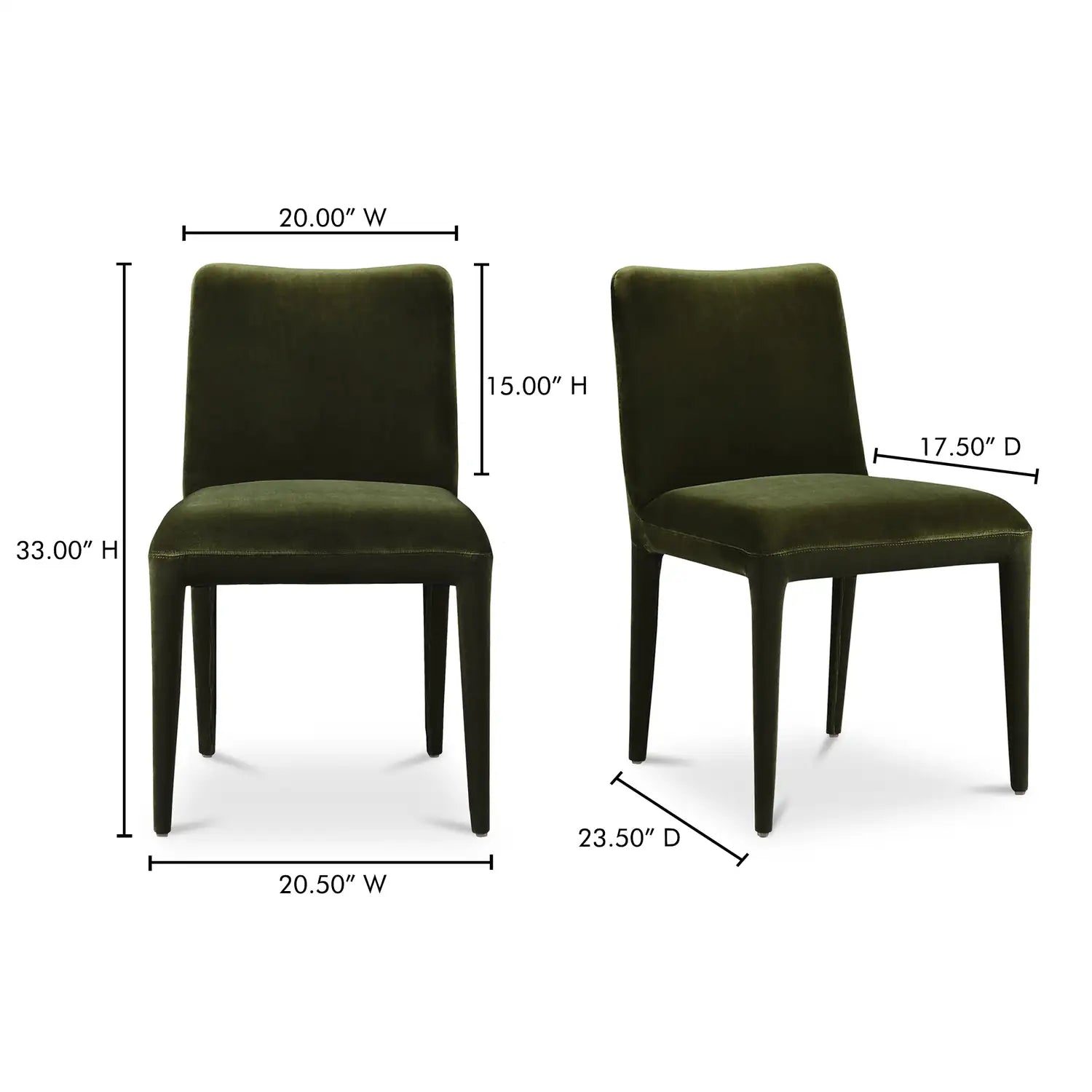 MOES, CALLA DINING CHAIRS - SET OF TWO, DINING CHAIRS
