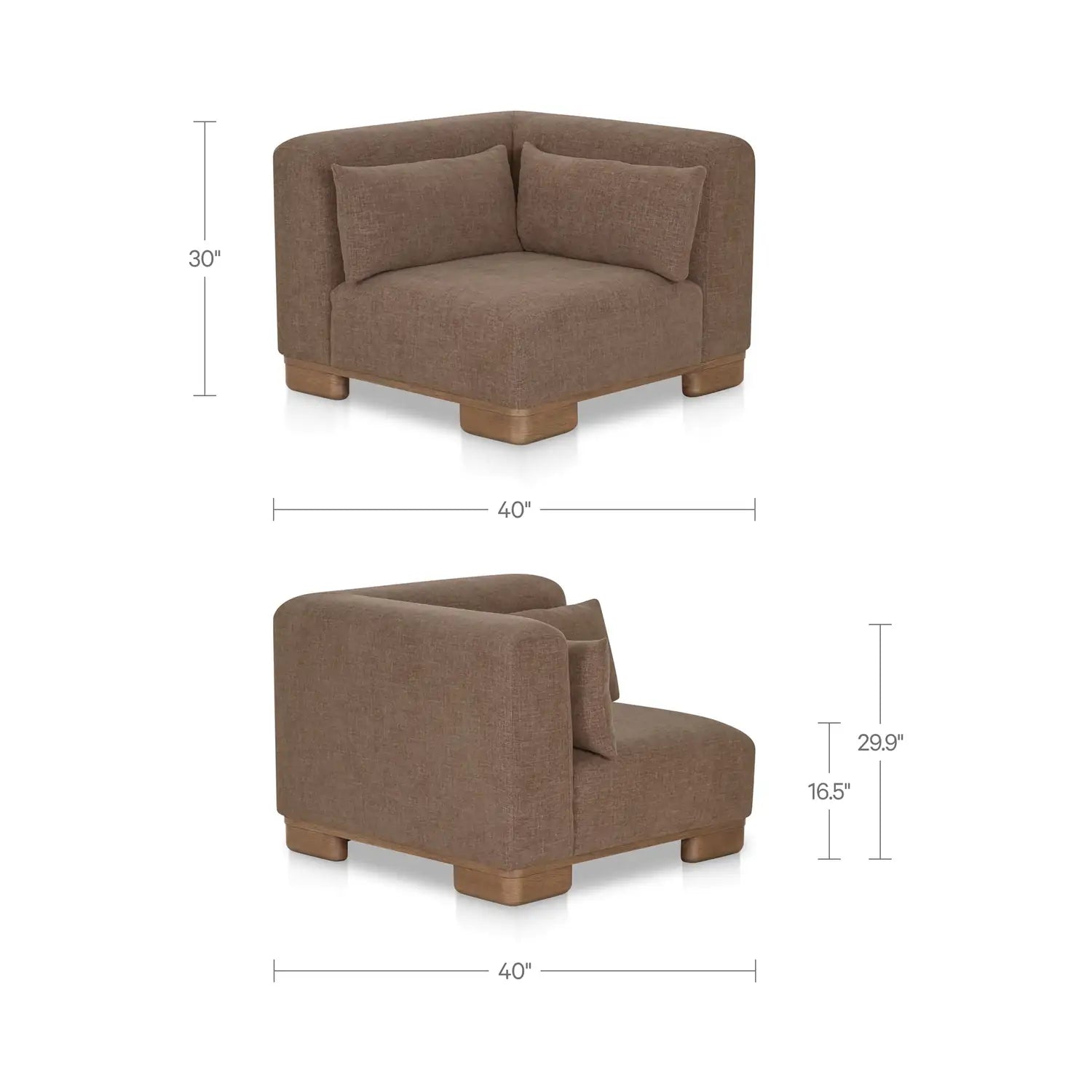 MOES, JUNE CORNER CHAIRS, LOUNGE