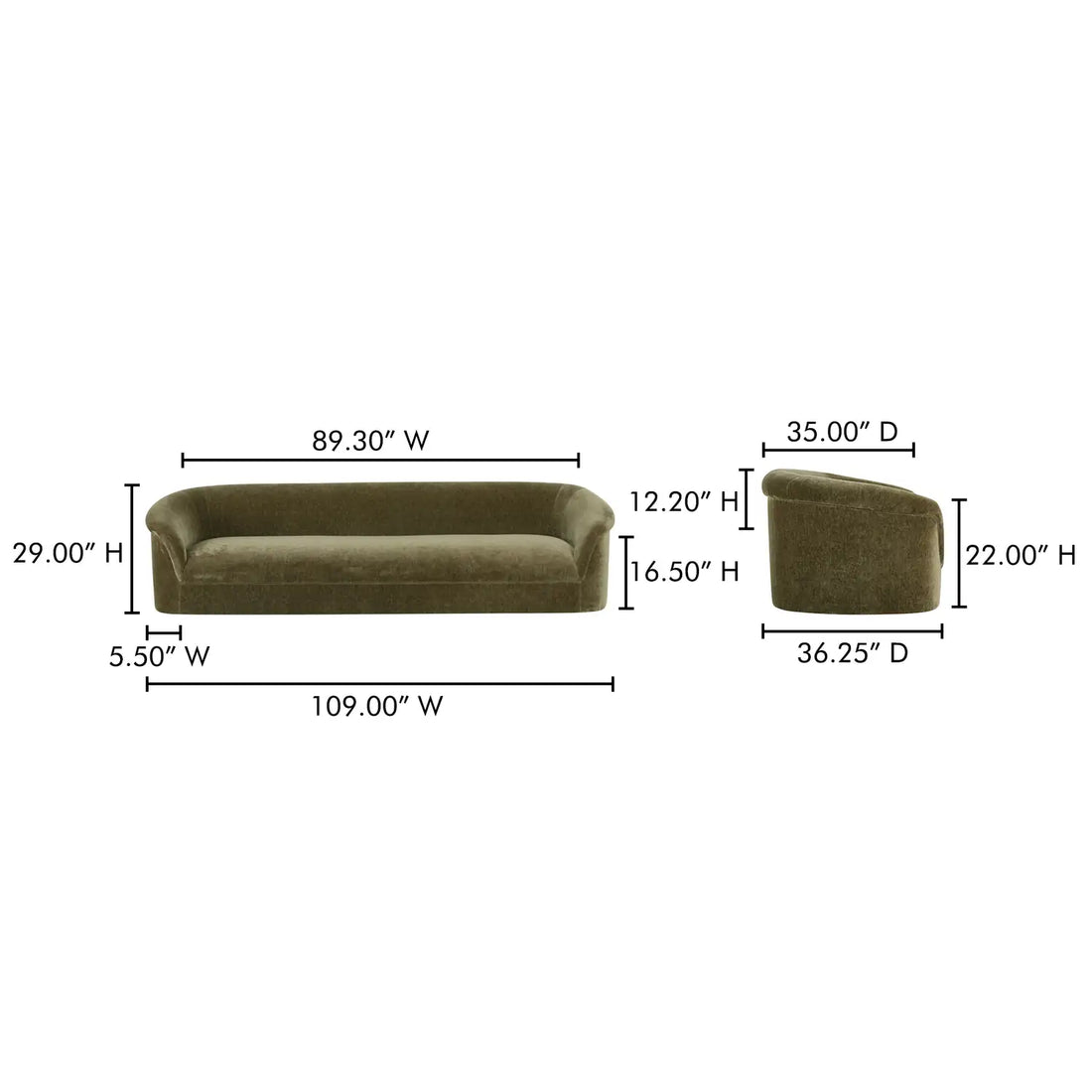 MOES, THORA SOFAS, SOFA