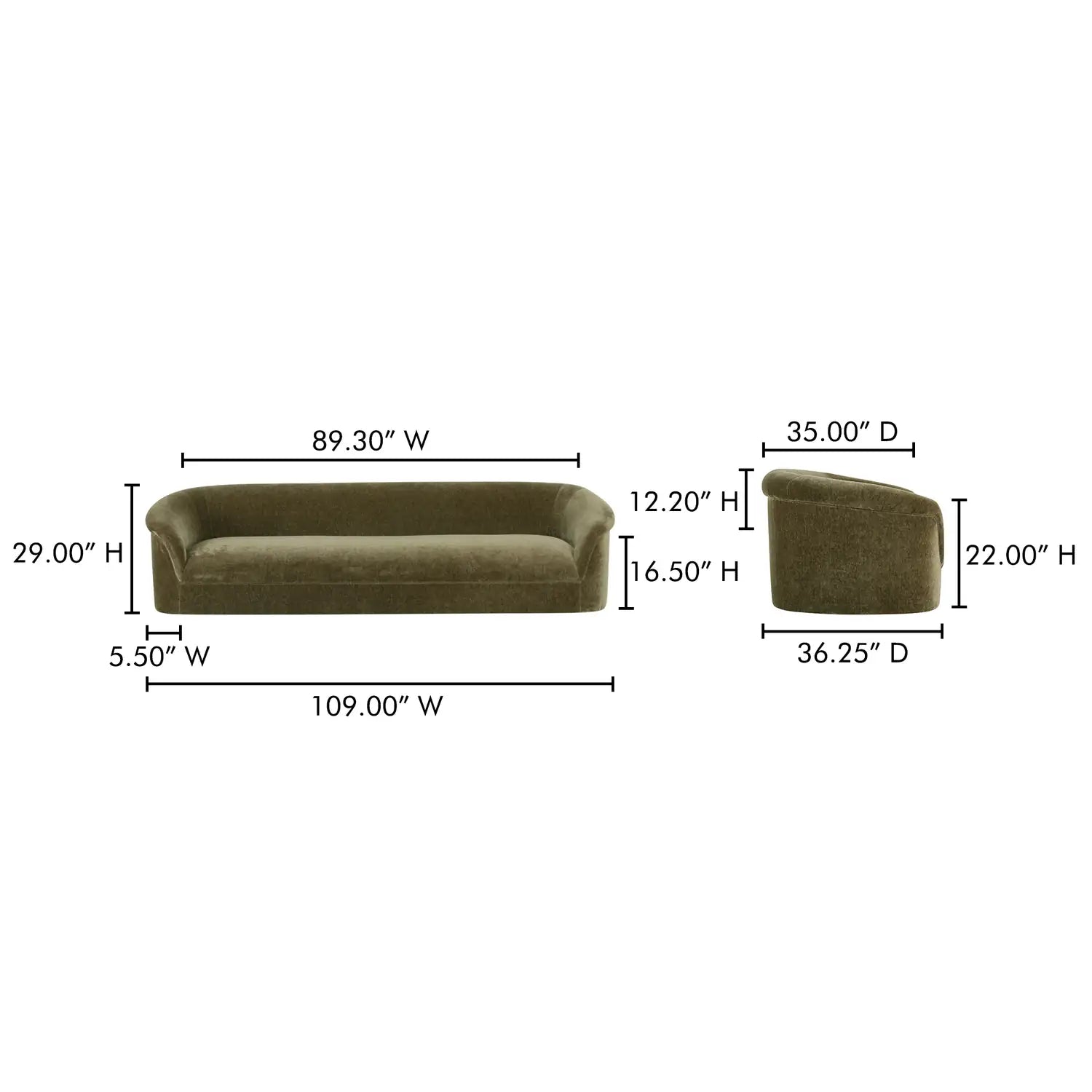 MOES, THORA SOFAS, SOFA