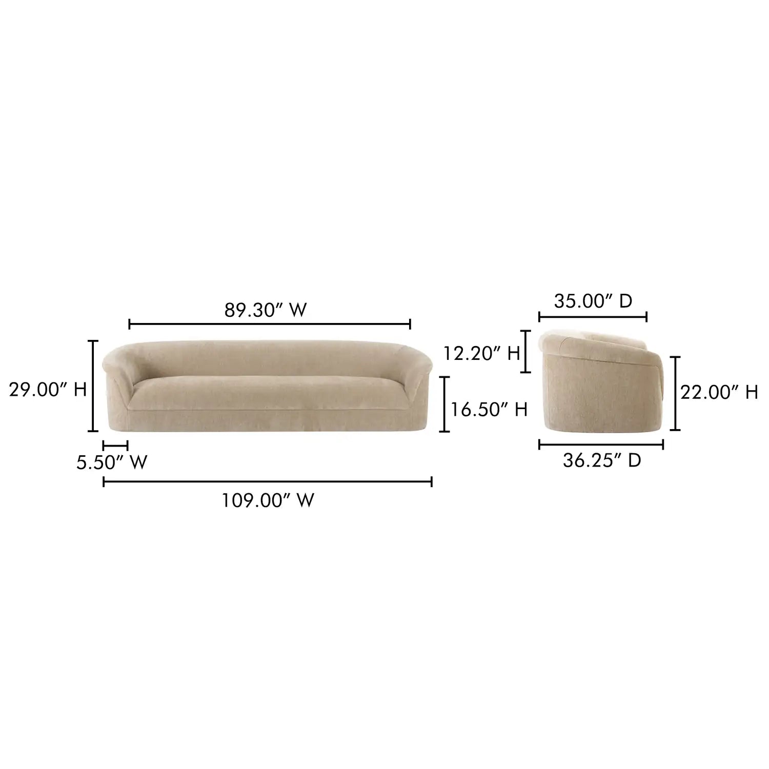 MOES, THORA SOFAS, SOFA
