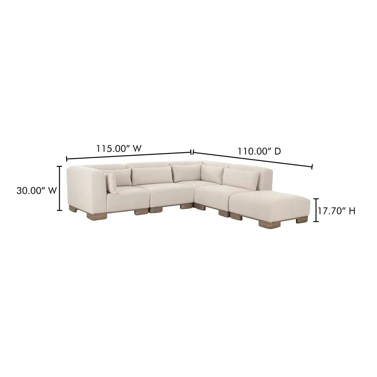 MOES, JUNE MODULAR SECTIONALS, SOFA
