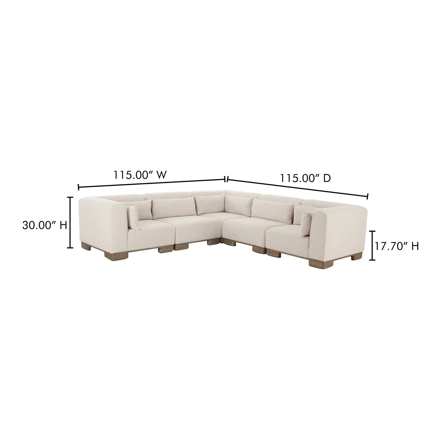 MOES, JUNE MODULAR SECTIONALS, SOFA