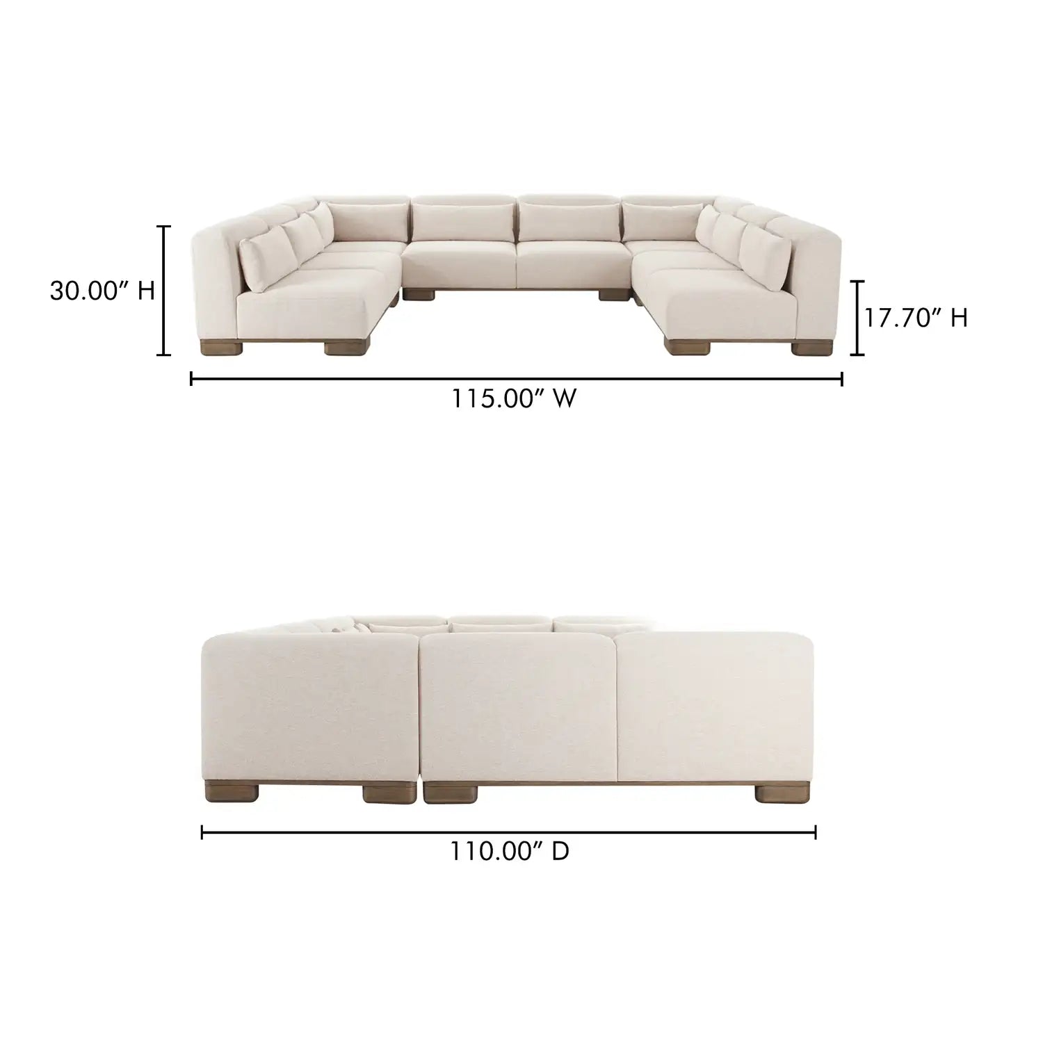 MOES, JUNE MODULAR SECTIONALS, SOFA