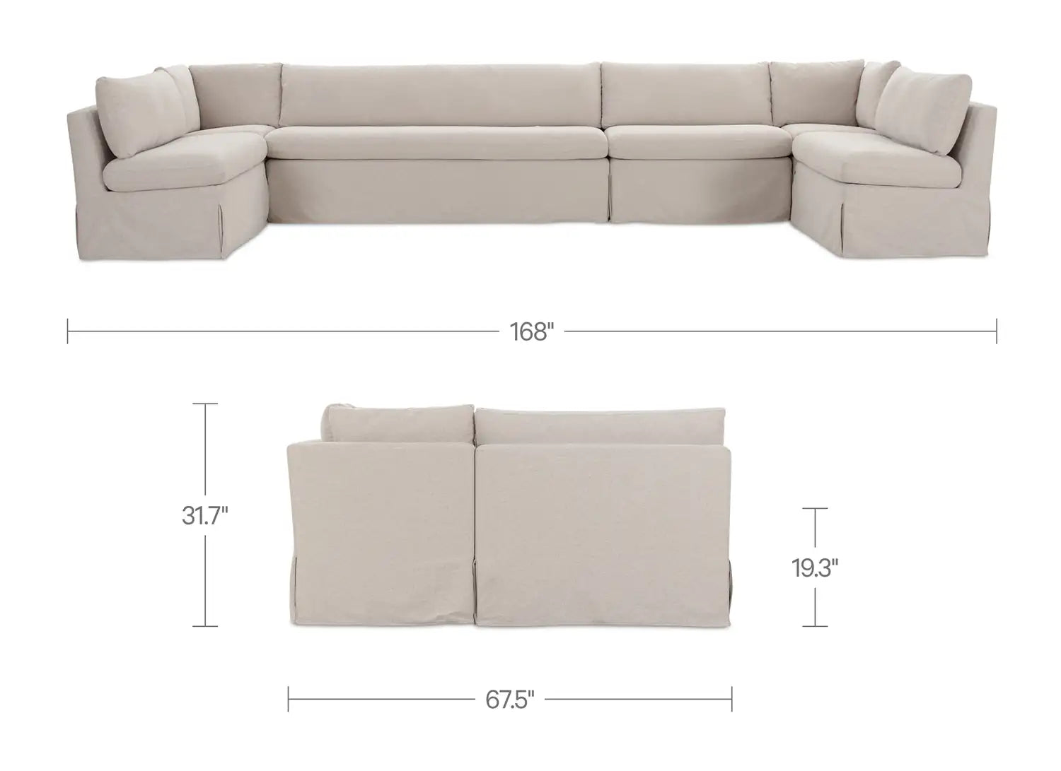MOES, FABLE MODULAR SECTIONALS, SOFA