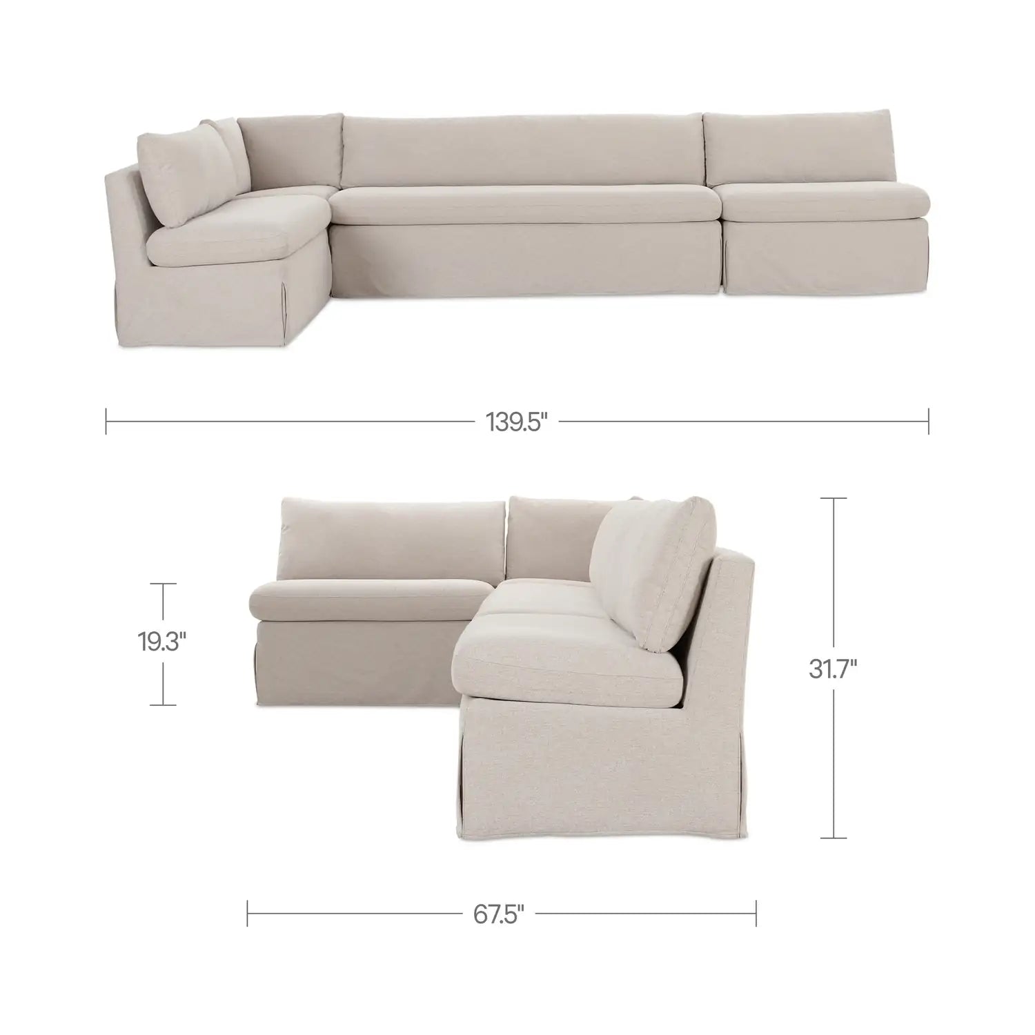 MOES, FABLE MODULAR SECTIONALS, SOFA