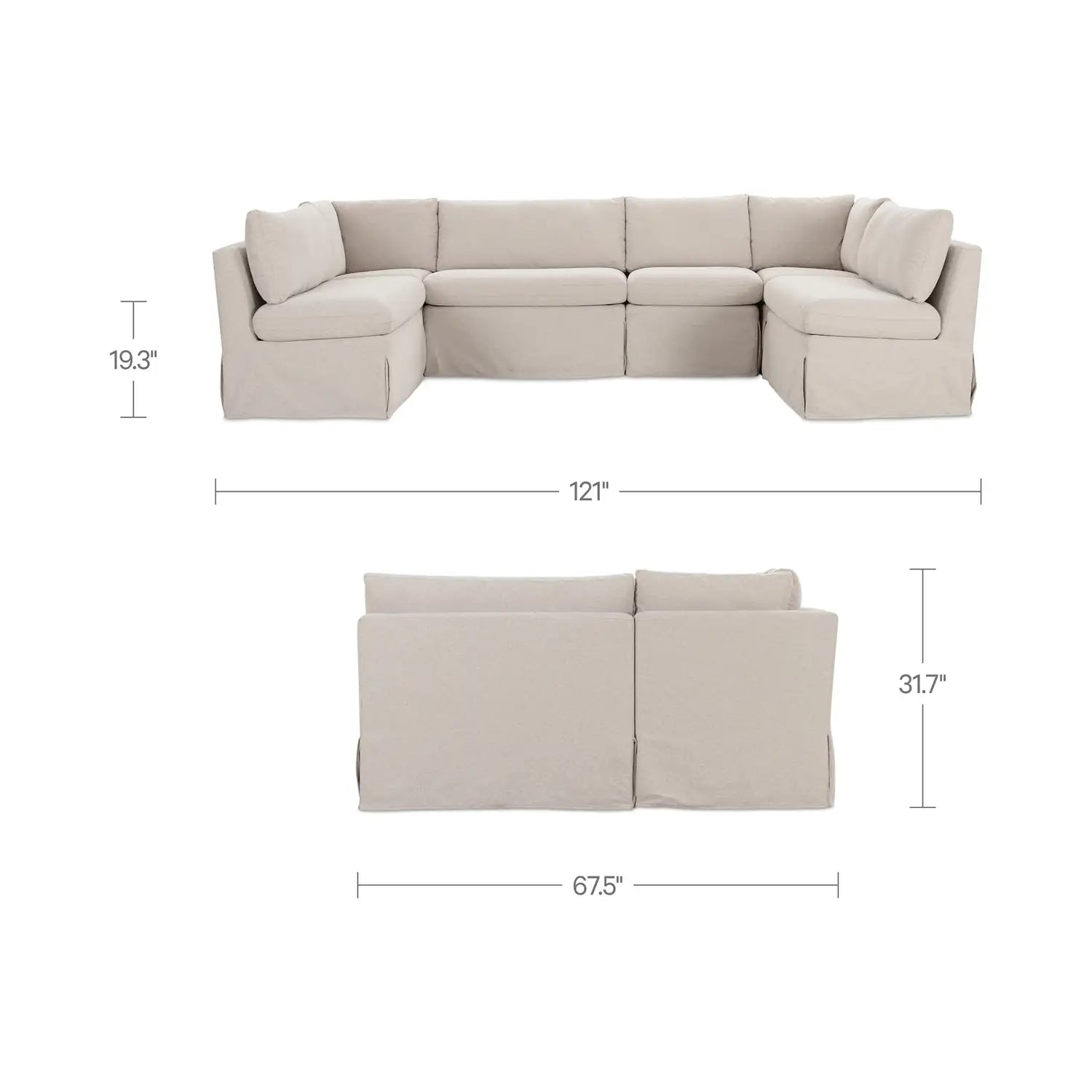 MOES, FABLE MODULAR SECTIONALS, SOFA
