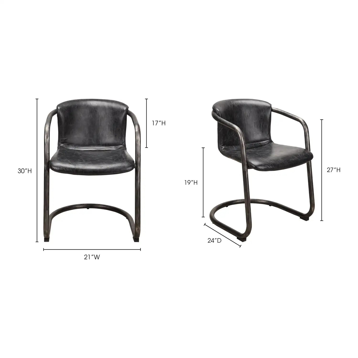 MOES, FREEMAN DINING CHAIRS - SET OF TWO, DINING CHAIRS