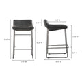 MOES, STARLET COUNTER STOOLS - SET OF TWO, BAR STOOLS