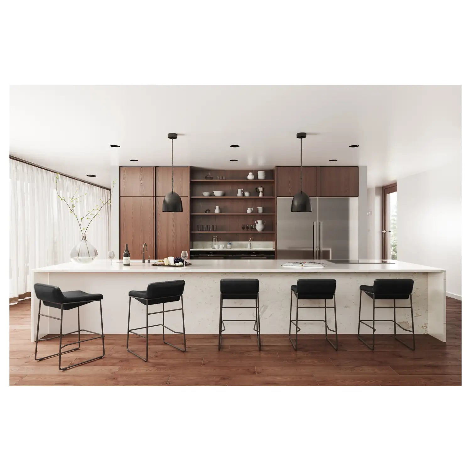 MOES, STARLET COUNTER STOOLS - SET OF TWO, BAR STOOLS