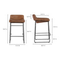 MOES, STARLET COUNTER STOOLS - SET OF TWO, BAR STOOLS
