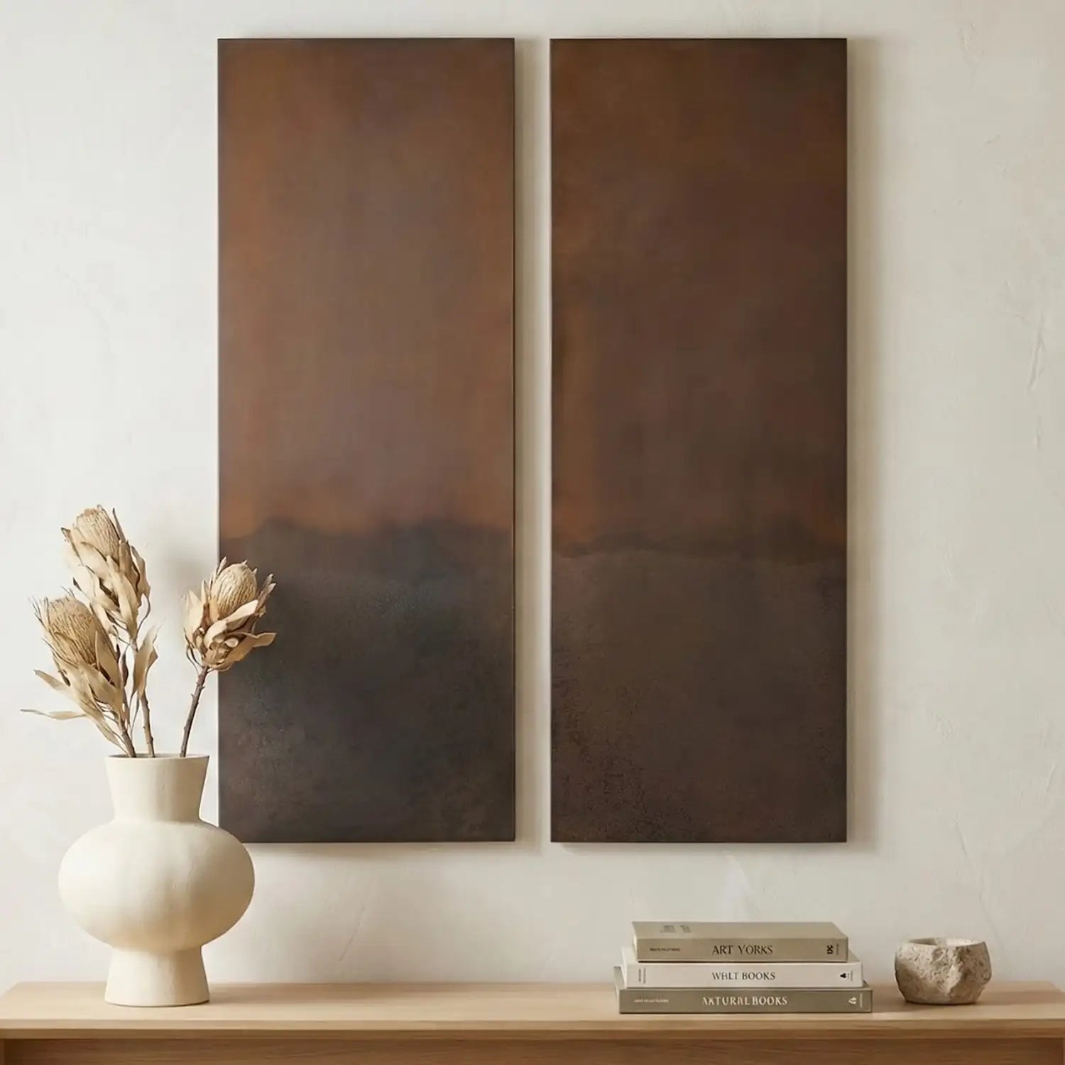 MOES SMITH WALL SCULPTURES - SET OF TWO - Decorative Accents
