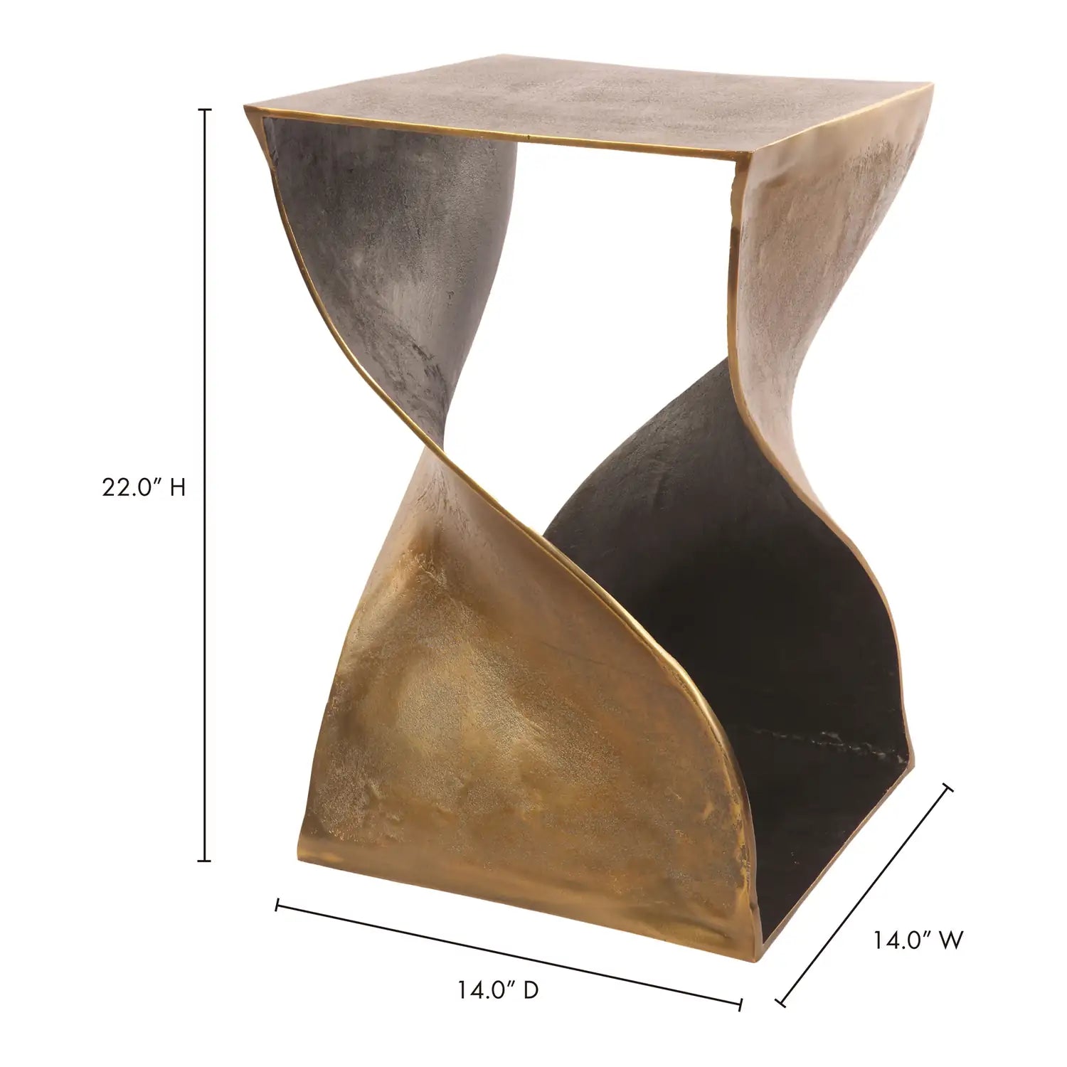 MOES TWIST ACCENT TABLES - Side