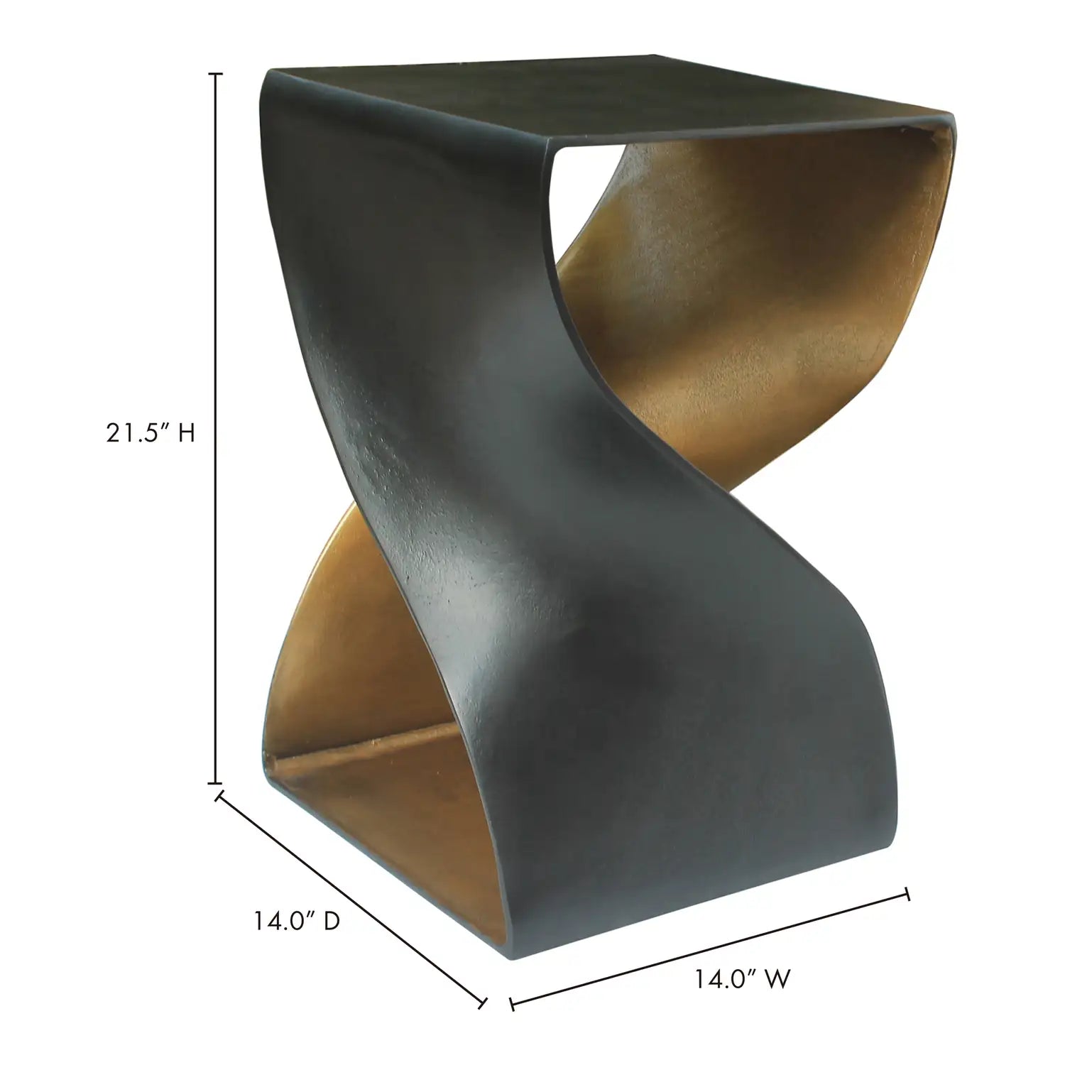 MOES TWIST ACCENT TABLES - Side