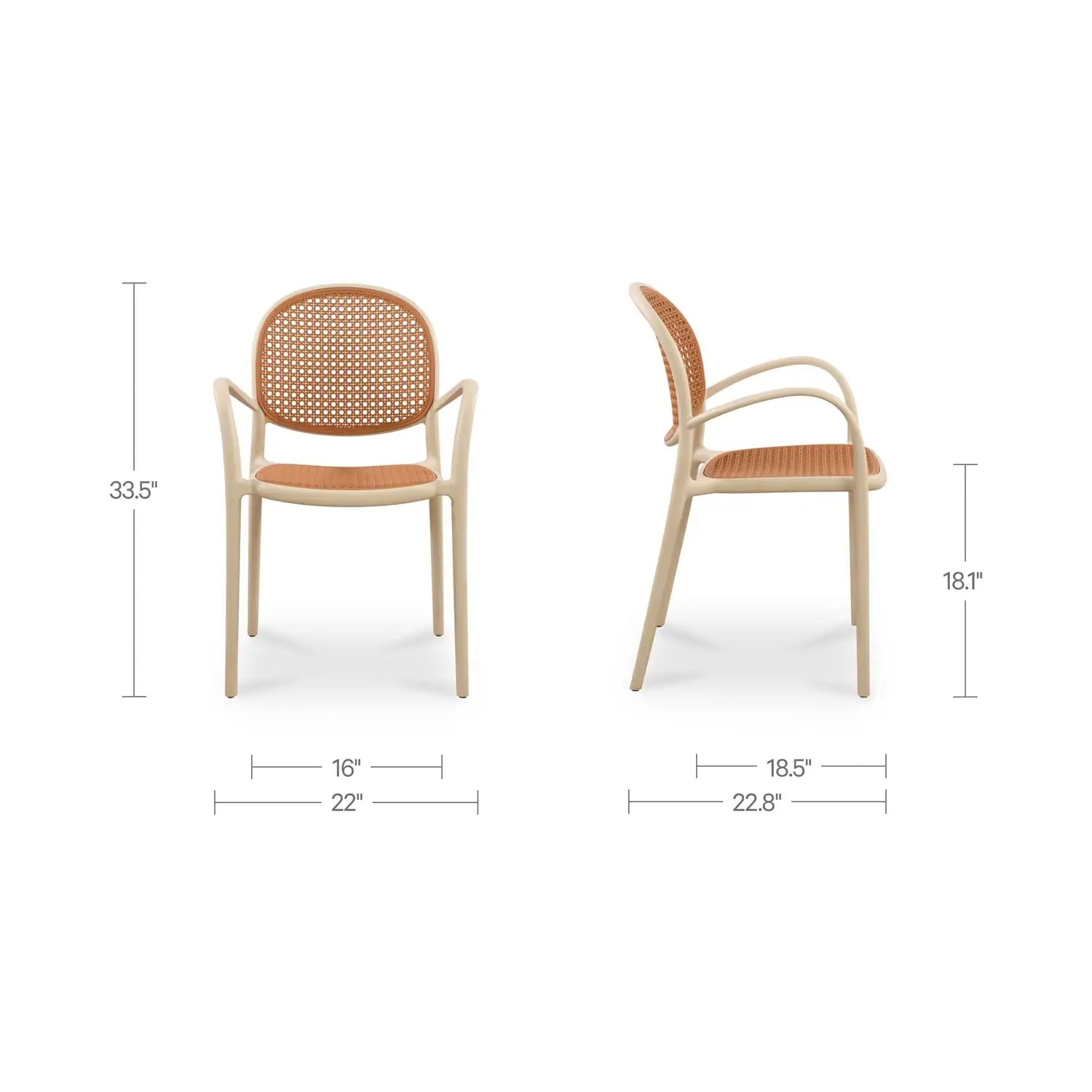 MOES SOREN OUTDOOR CHAIRS - SET OF TWO - Outdoor Seating