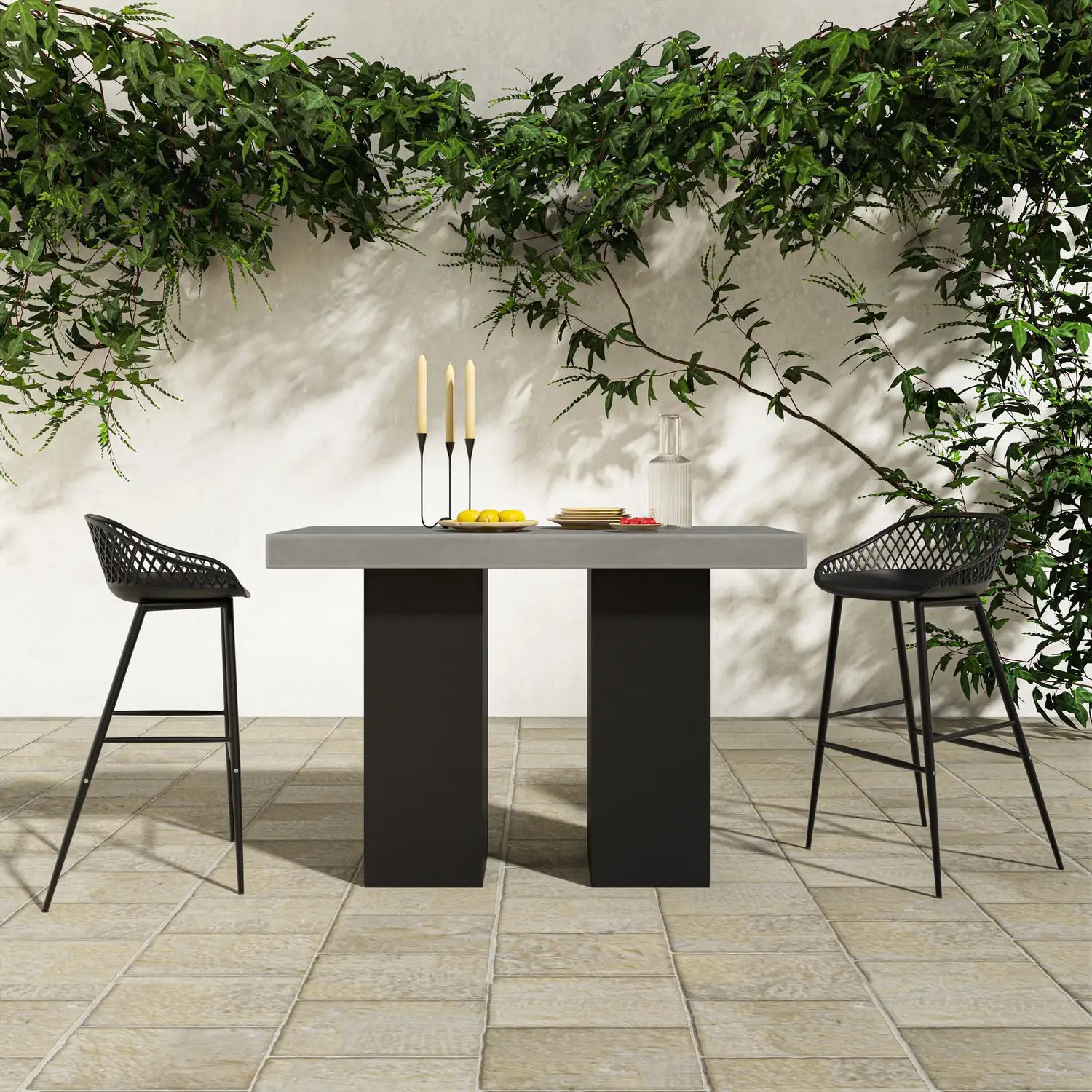 MOES PIAZZA OUTDOOR STOOLS - SET OF TWO - Outdoor Seating