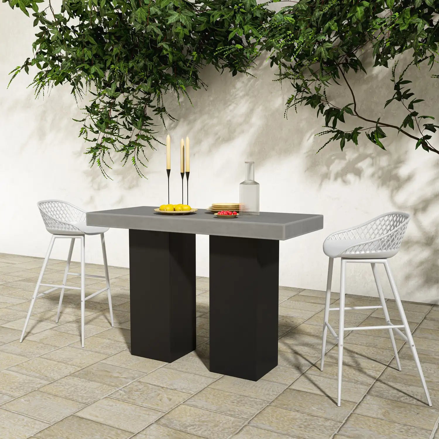MOES PIAZZA OUTDOOR STOOLS - SET OF TWO - Outdoor Seating