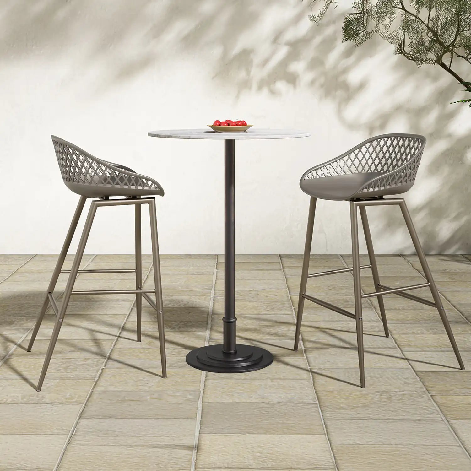 MOES PIAZZA OUTDOOR STOOLS - SET OF TWO - Outdoor Seating