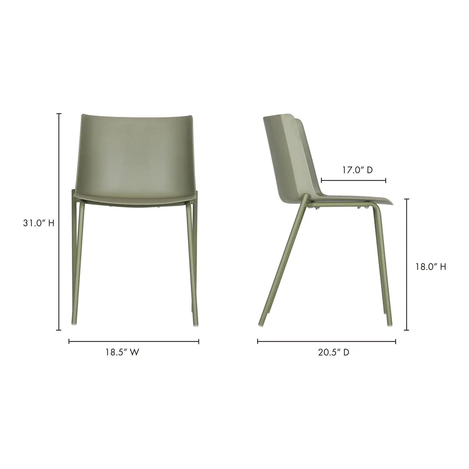 MOES SILLA OUTDOOR CHAIRS - SET OF TWO - Outdoor Seating