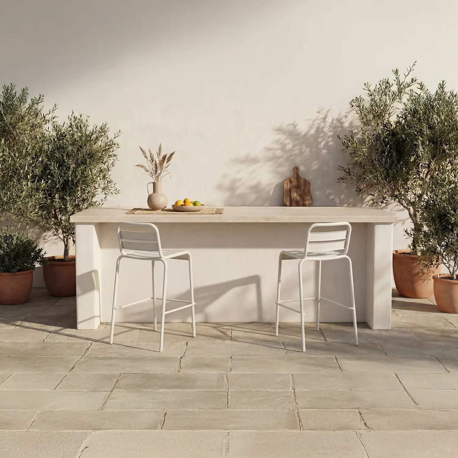 MOES KADE OUTDOOR STOOLS - SET OF TWO - Outdoor Seating