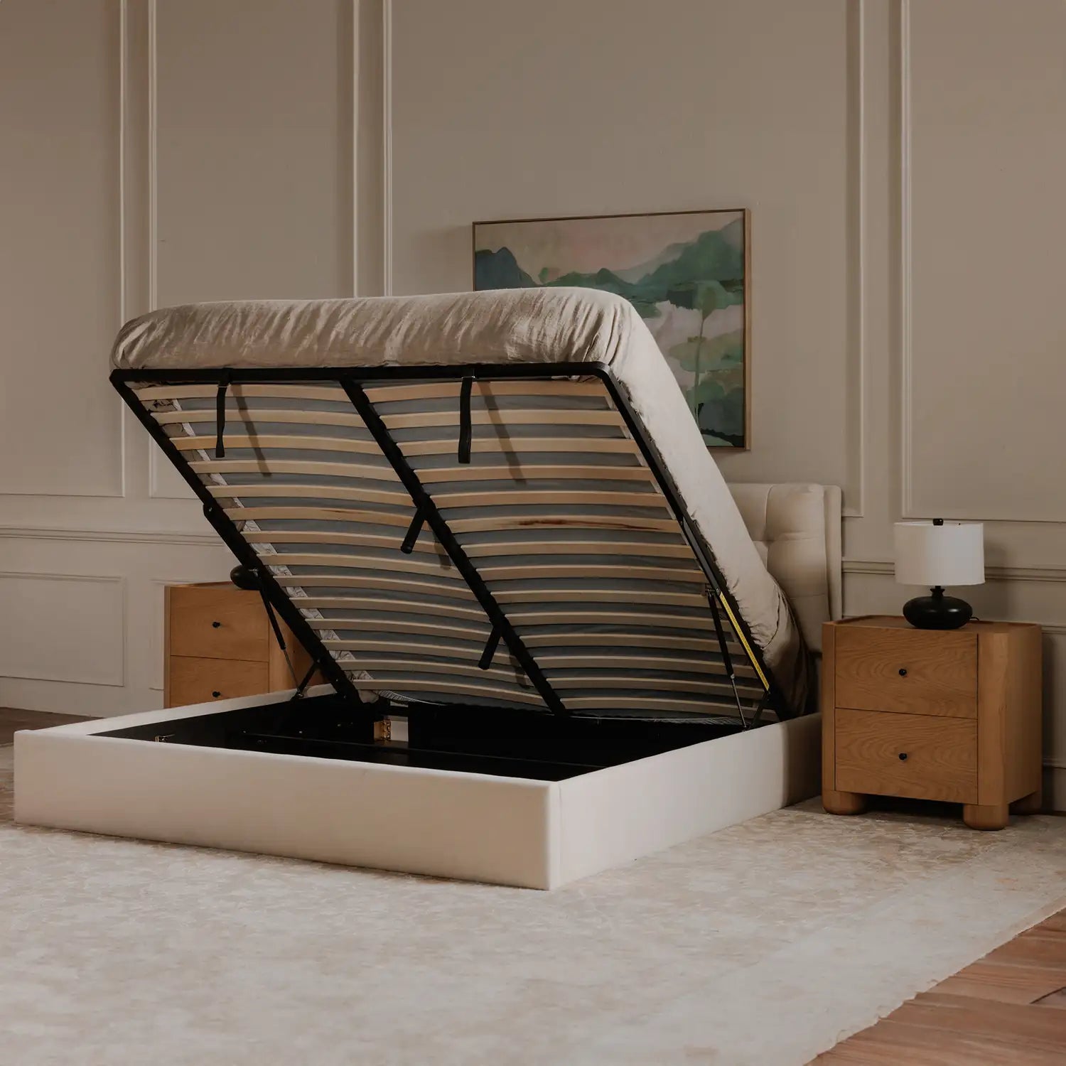 MOE'S, SEBASTION STORAGE BEDS, BEDS
