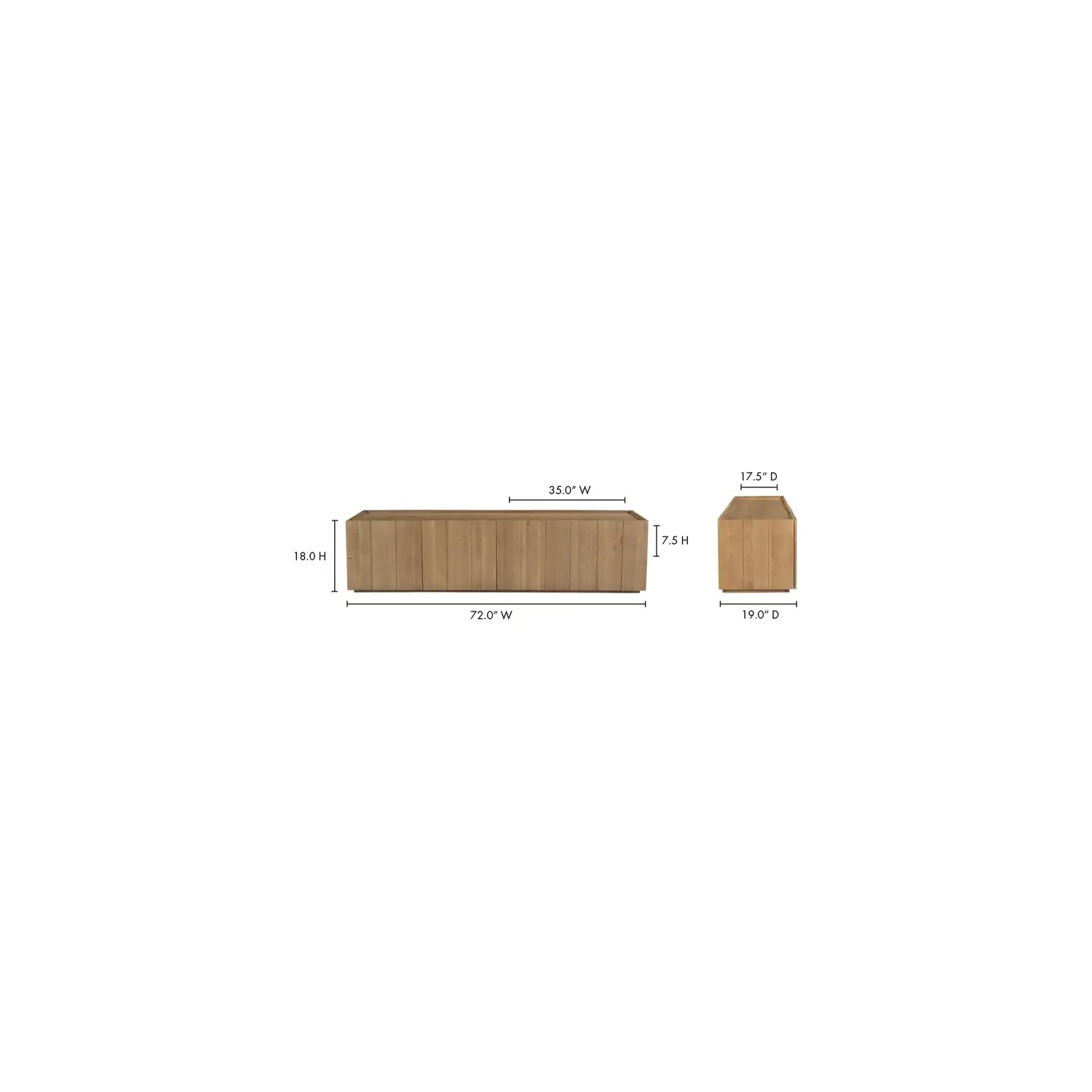 MOES PLANK MEDIA UNITS - Cabinets & Bar