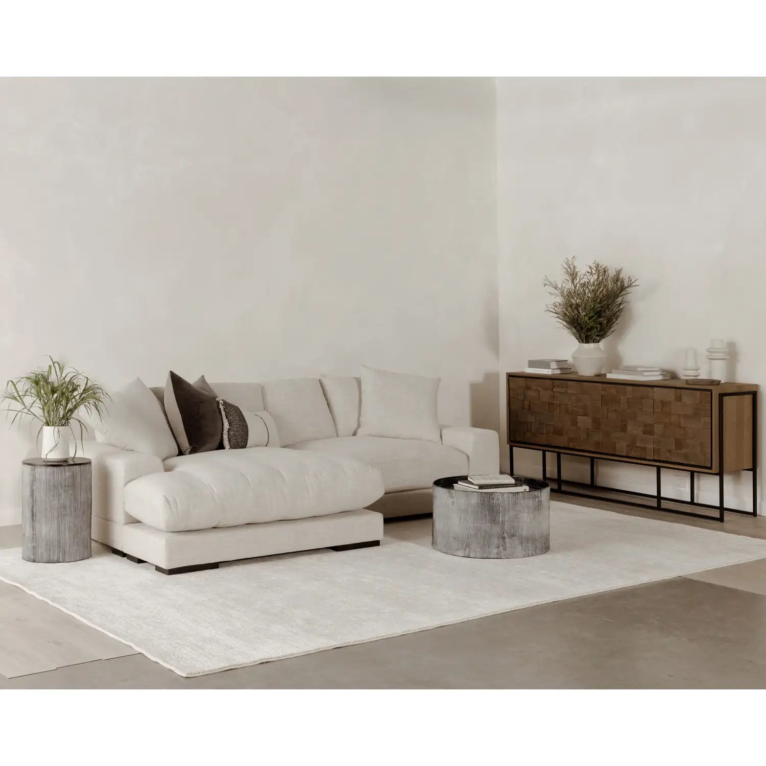 MOES, PLUNGE SECTIONALS, SOFA