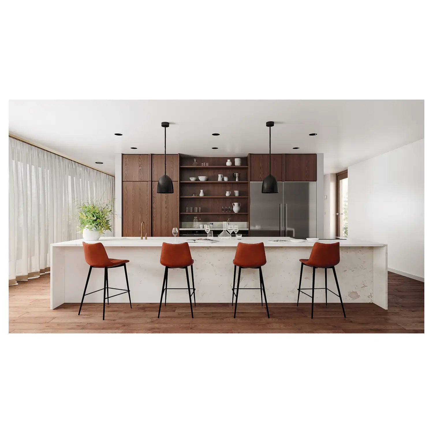 MOES, ALIBI COUNTER STOOLS - SET OF TWO, BAR STOOLS