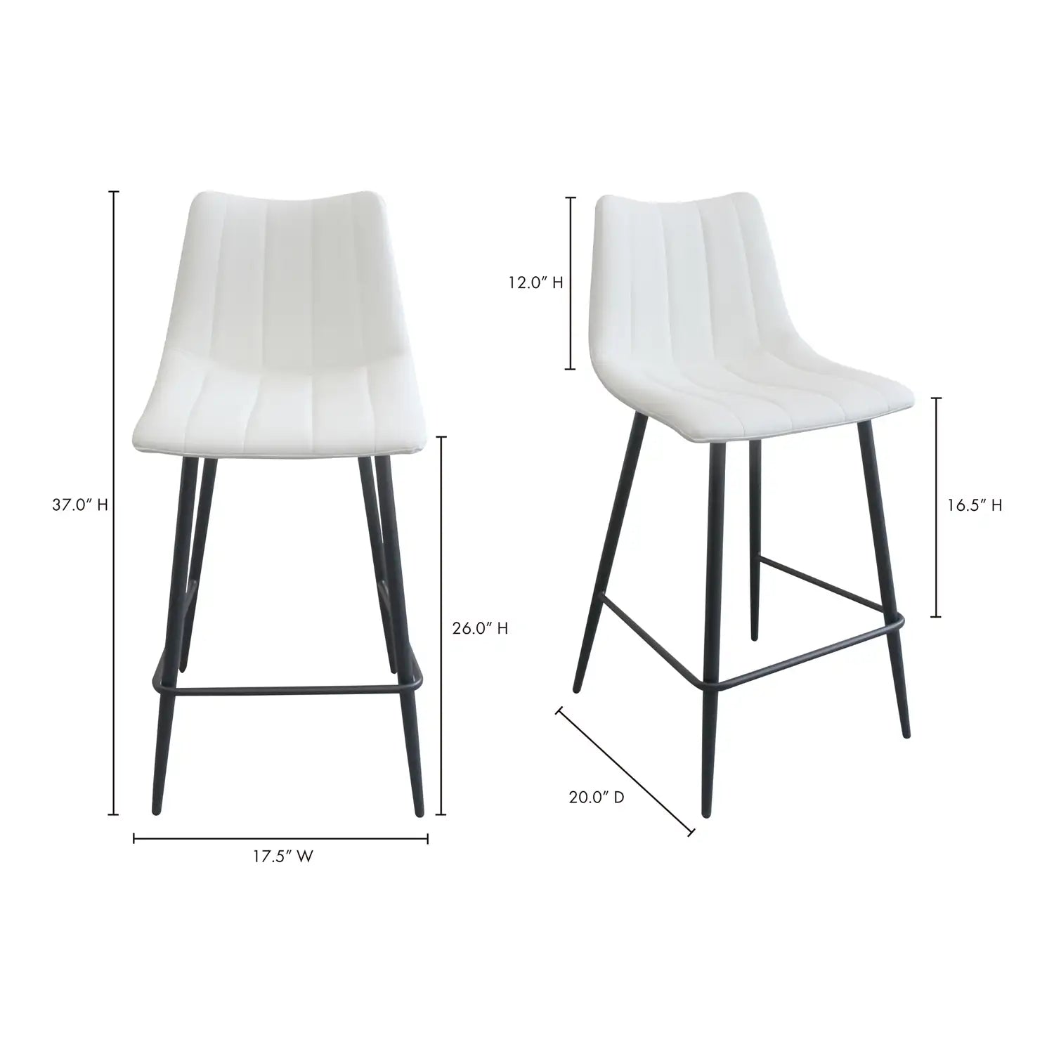 MOES, ALIBI COUNTER STOOLS - SET OF TWO, BAR STOOLS