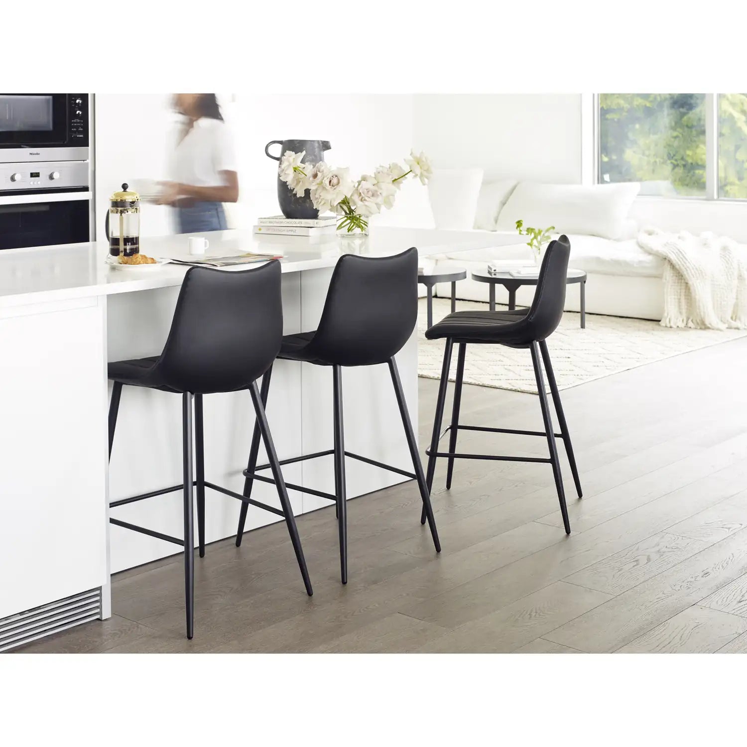 MOES, ALIBI BAR STOOLS - SET OF TWO, BAR STOOLS